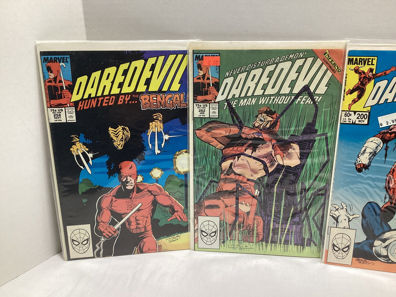 Four Daredevil Marvel Comic Books - 3