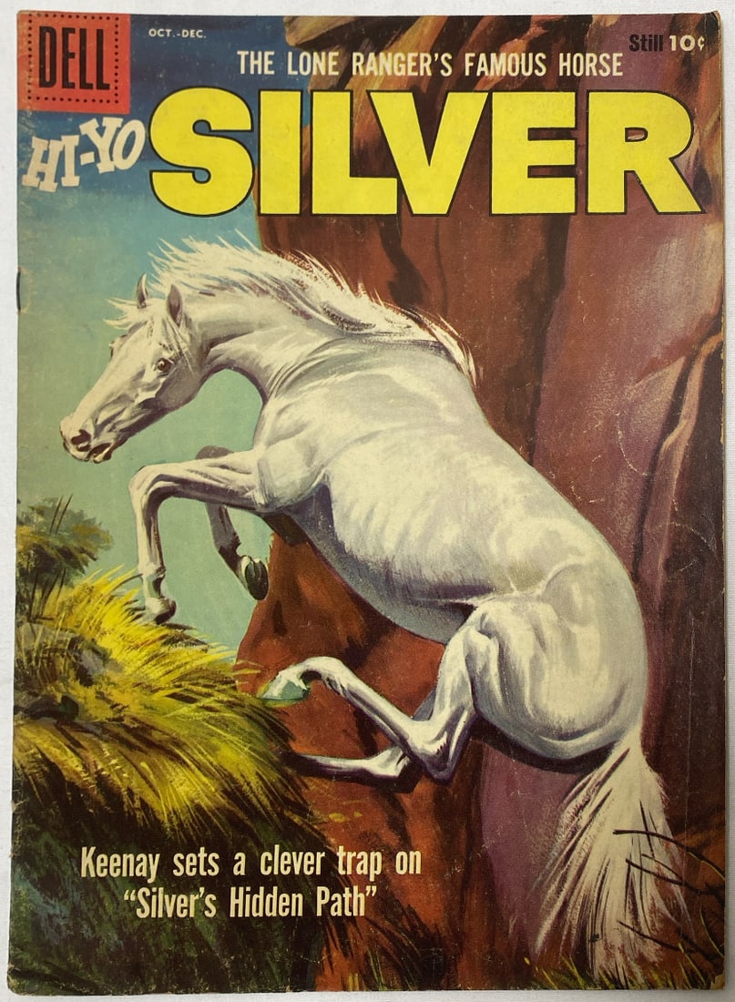 Hi-Yo Silver 28 Dell Western Comic Book: 1958, Please Preview and see all photos for condition