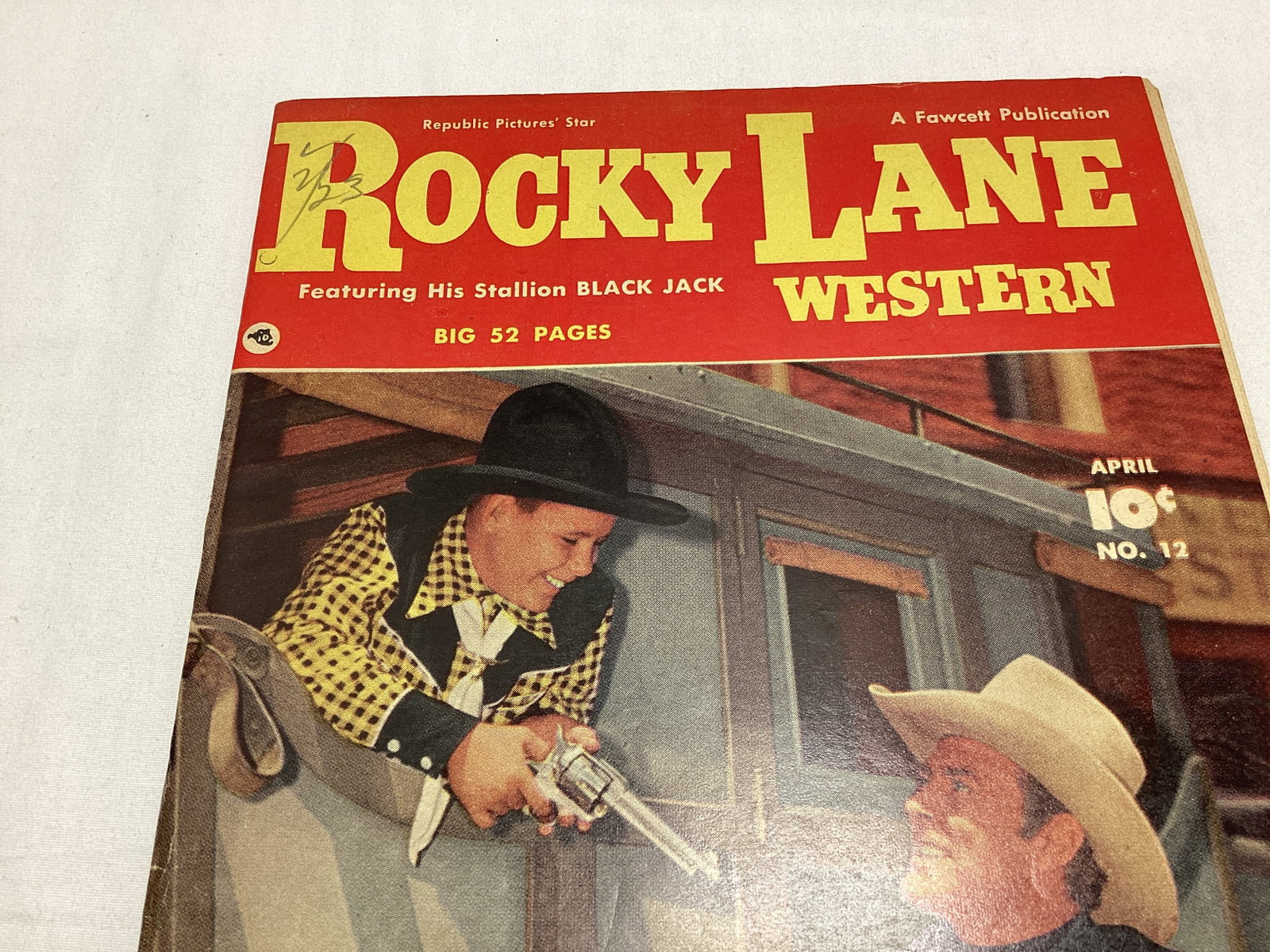 Rocky Lane Western 12 Fawcett Comic Book - 2