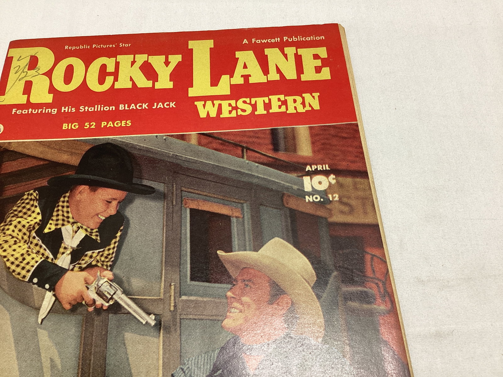 Rocky Lane Western 12 Fawcett Comic Book - 3