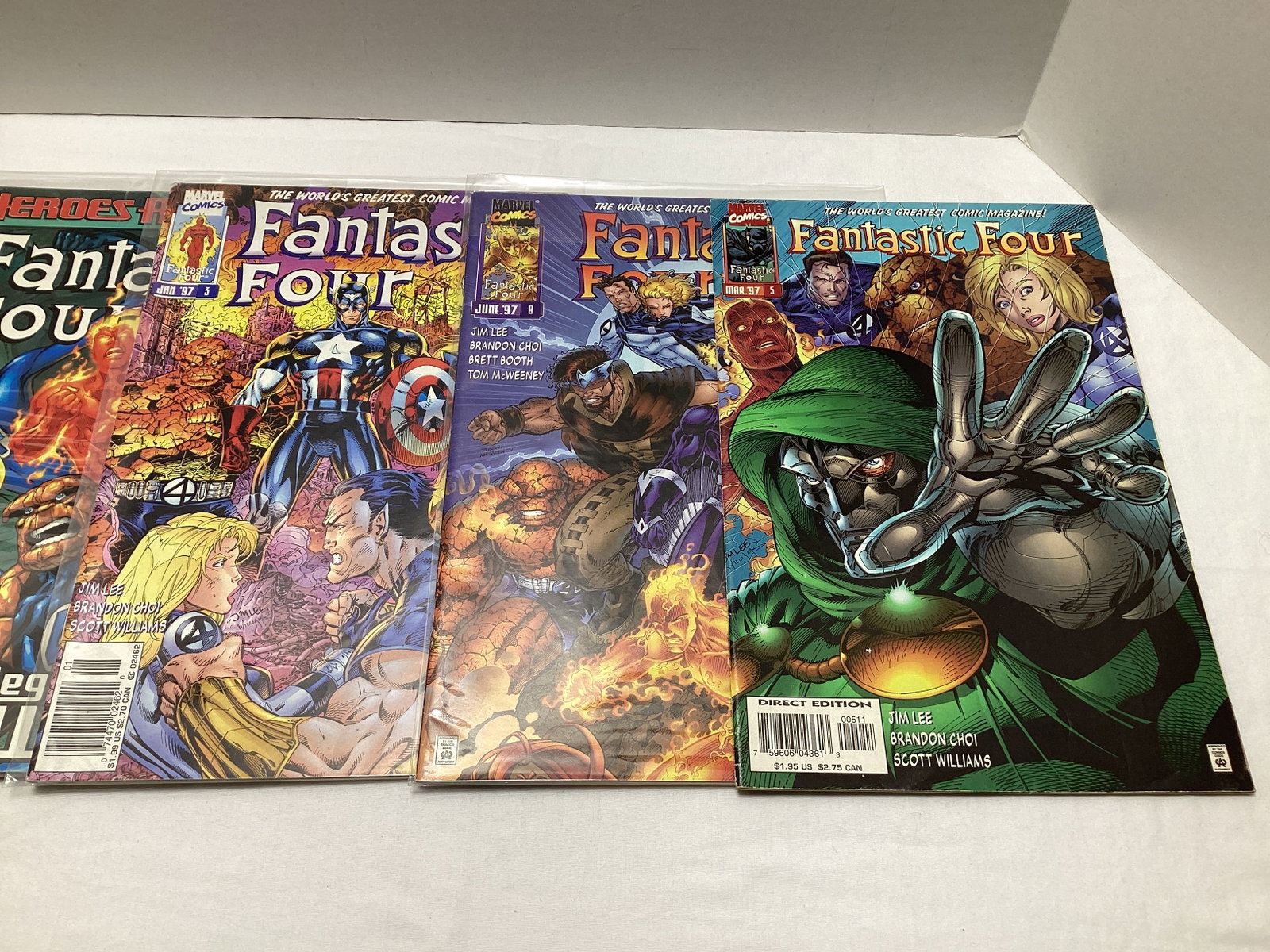 Five Fantastic Four Marvel Comic Books - 2