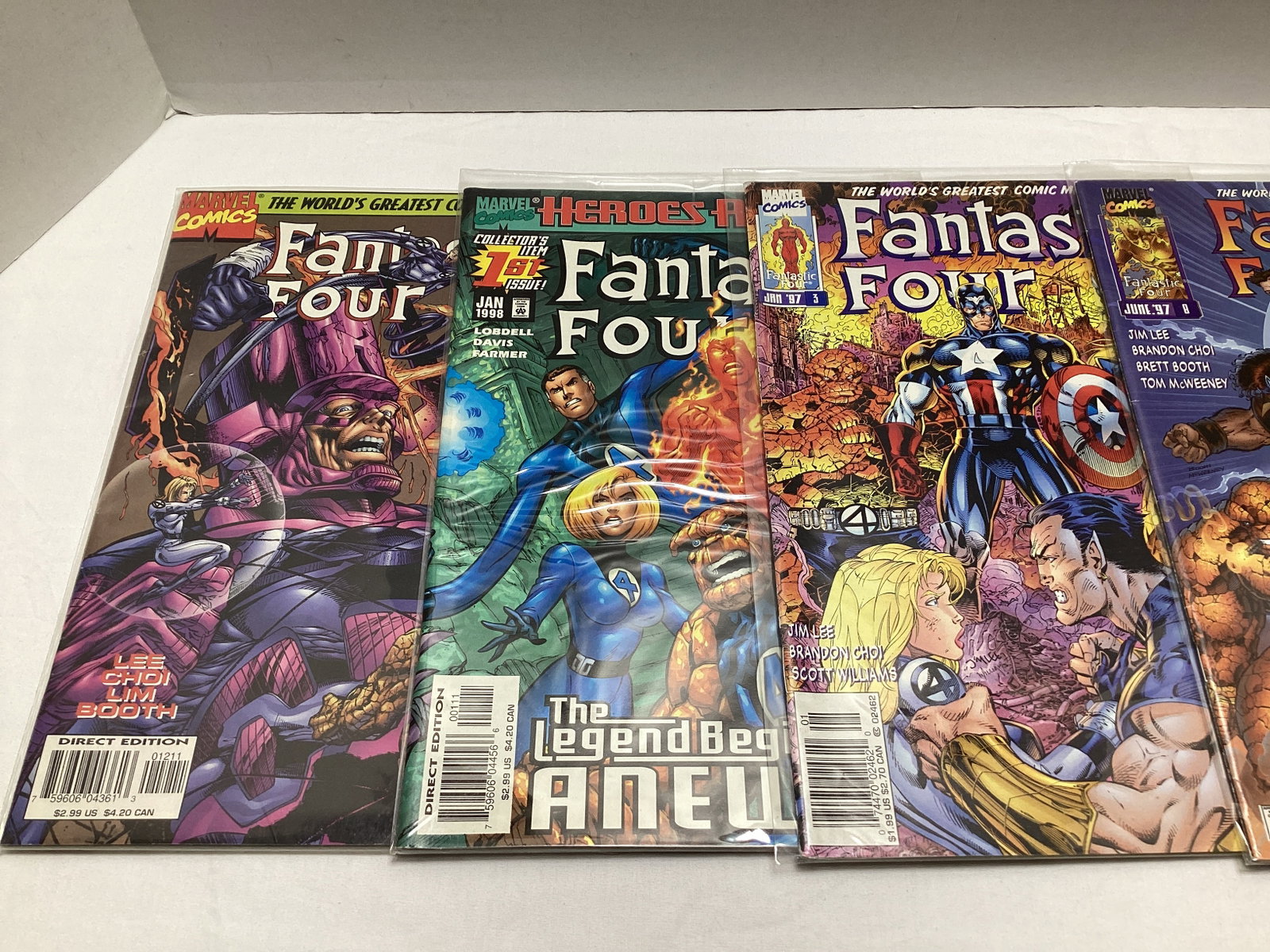 Five Fantastic Four Marvel Comic Books - 3