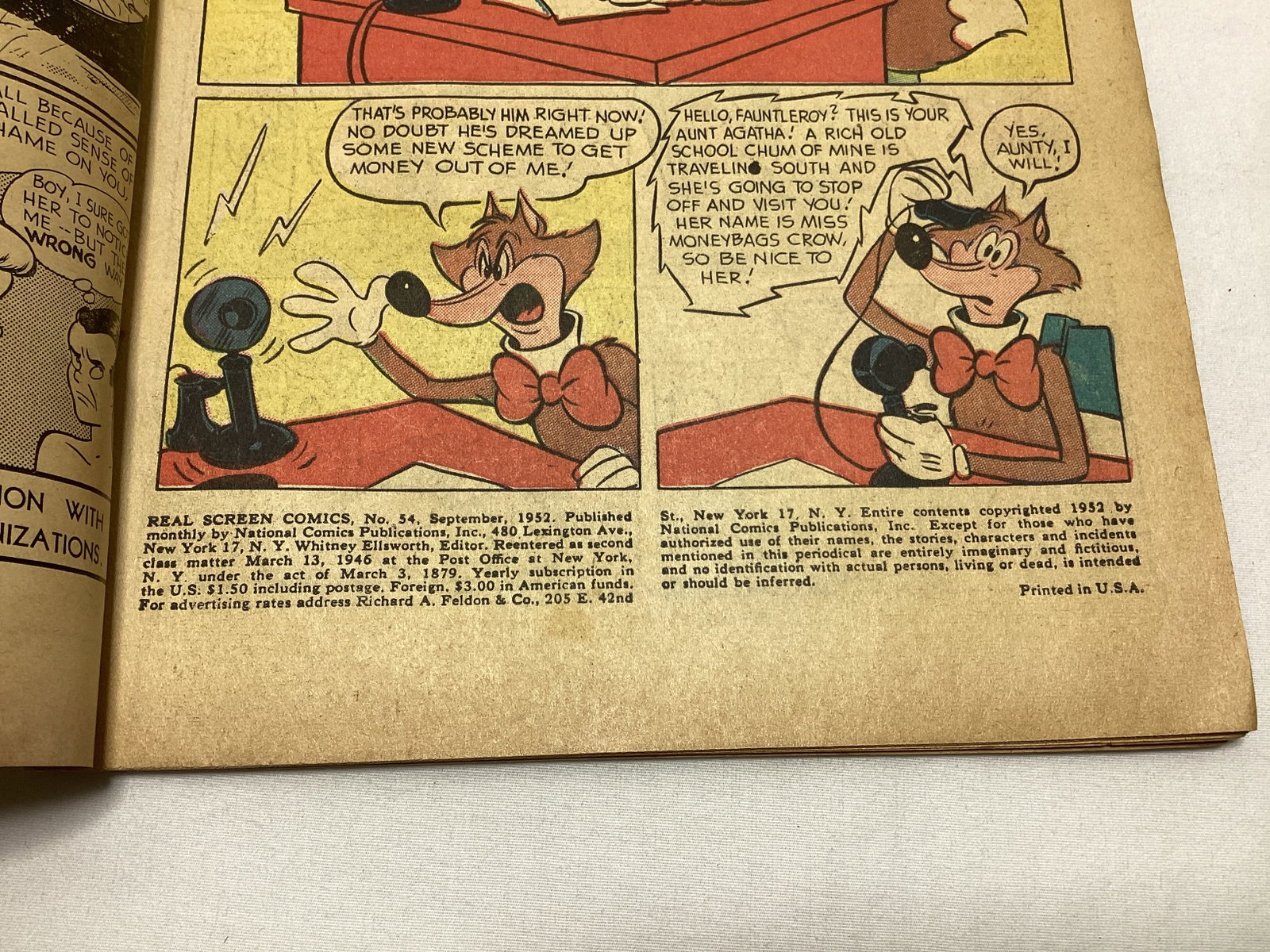 Real Screen Comics 54 DC Comic Book - 7