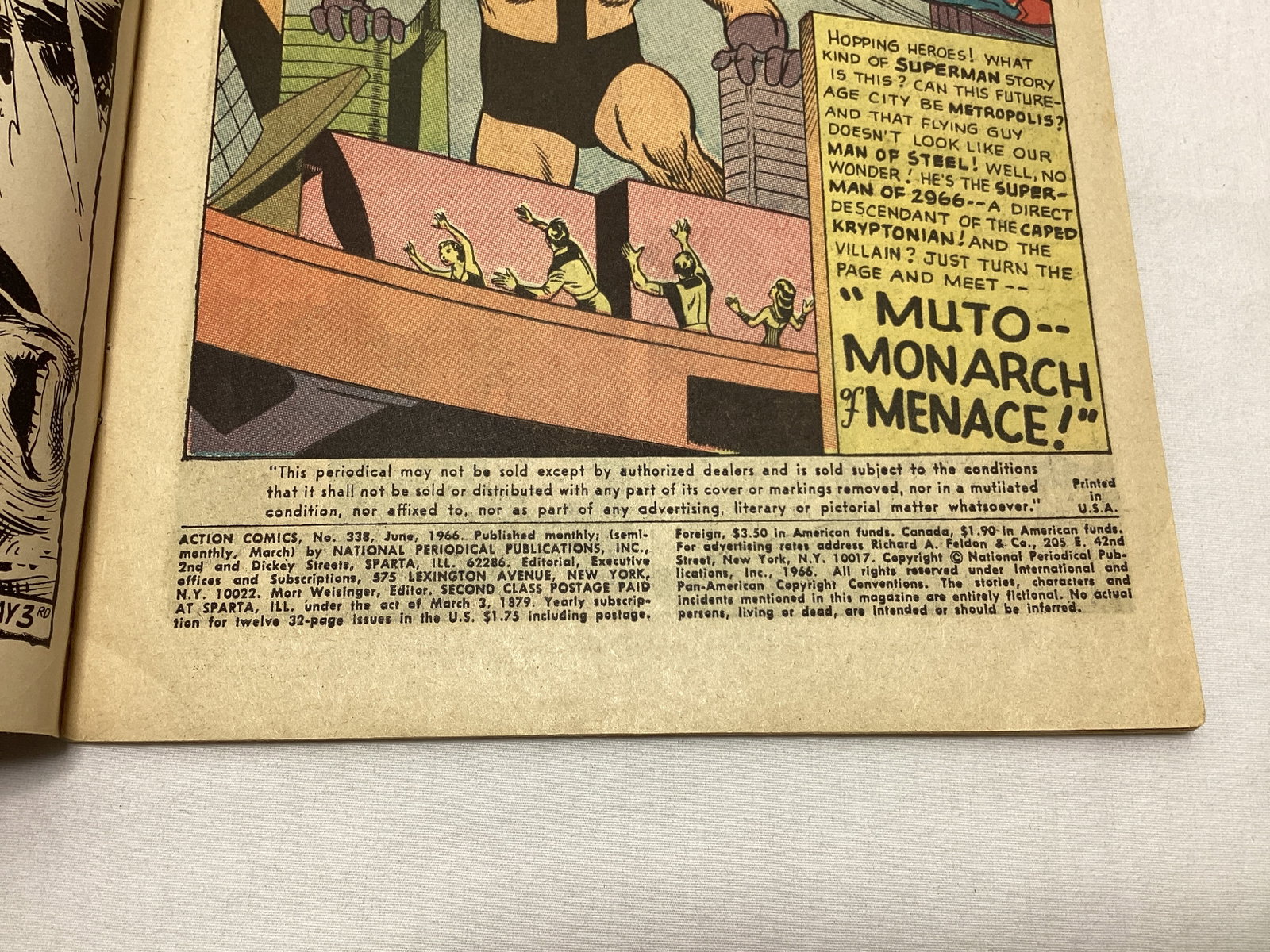 Action Comics 338 DC Superman Comic Book - 7