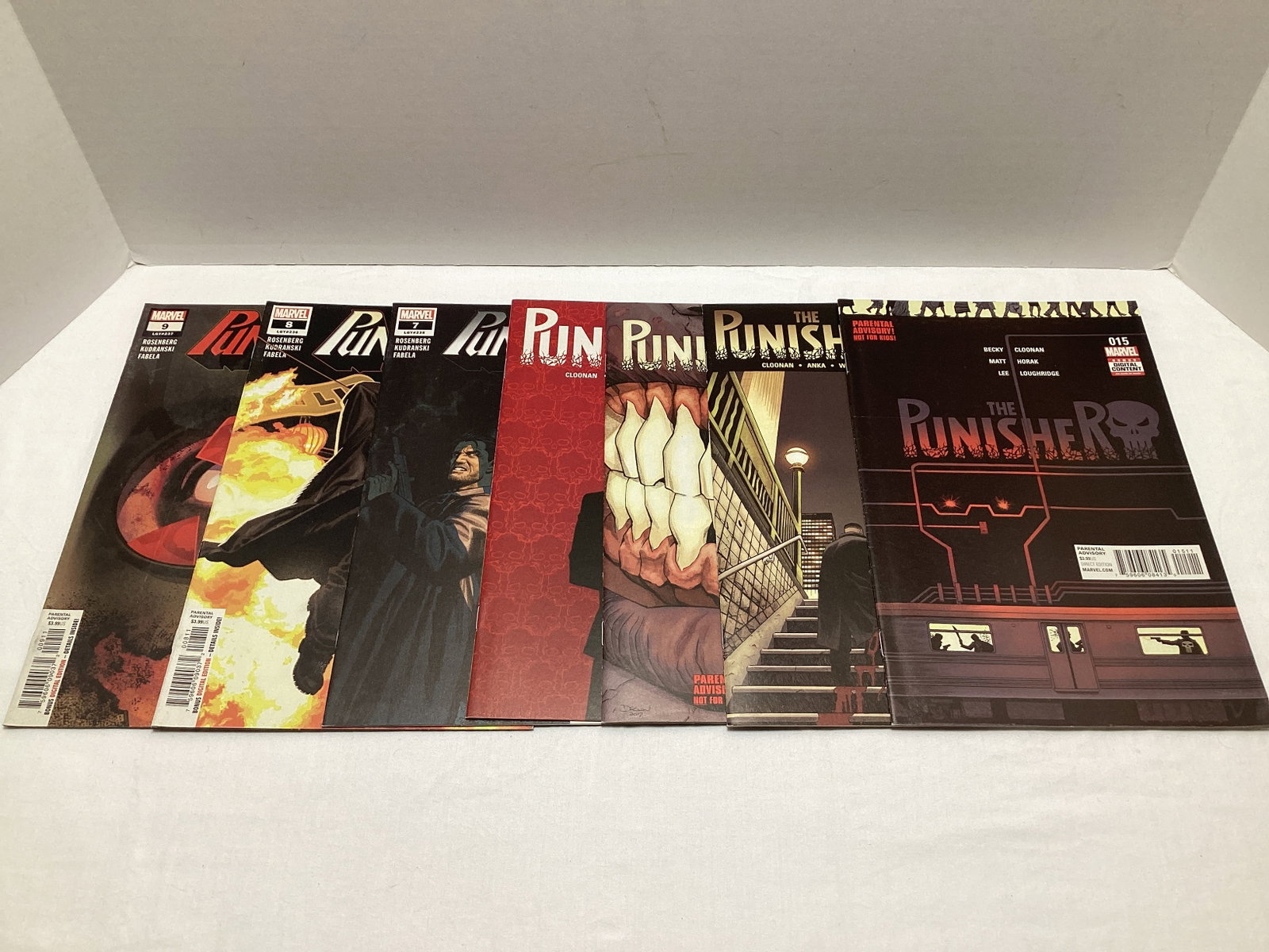 Seven Punisher Marvel Comic Books (1 of 3)