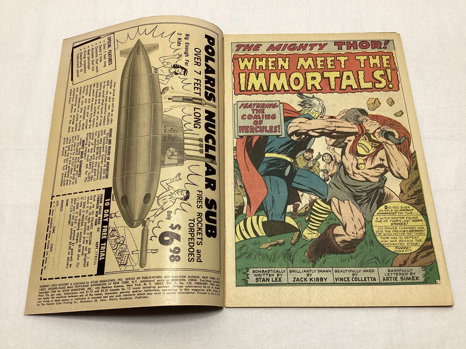 Journey Into Mystery 125 Marvel Thor Comic Book - 6