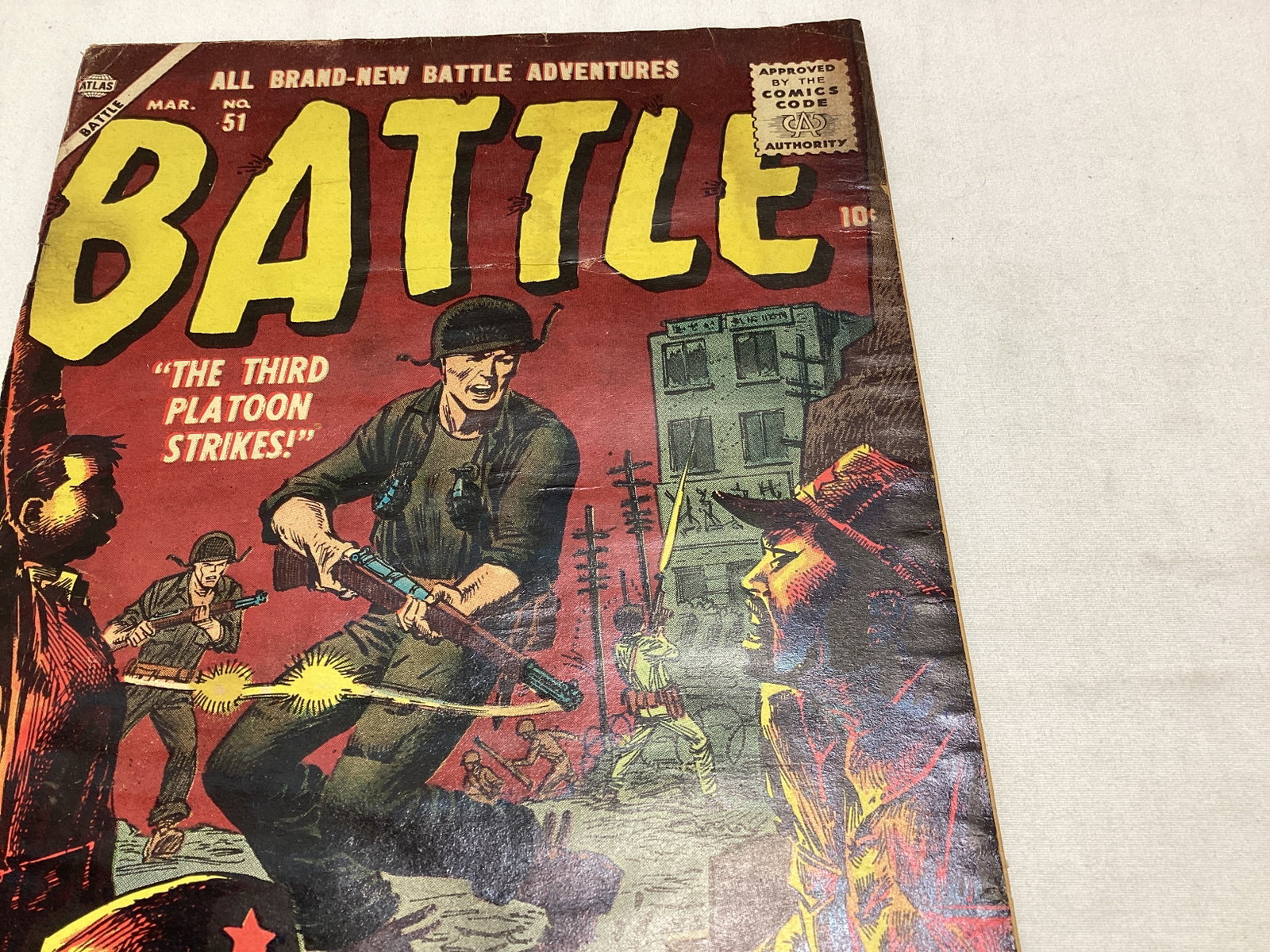Battle 51 Atlas War Comic Book - 3