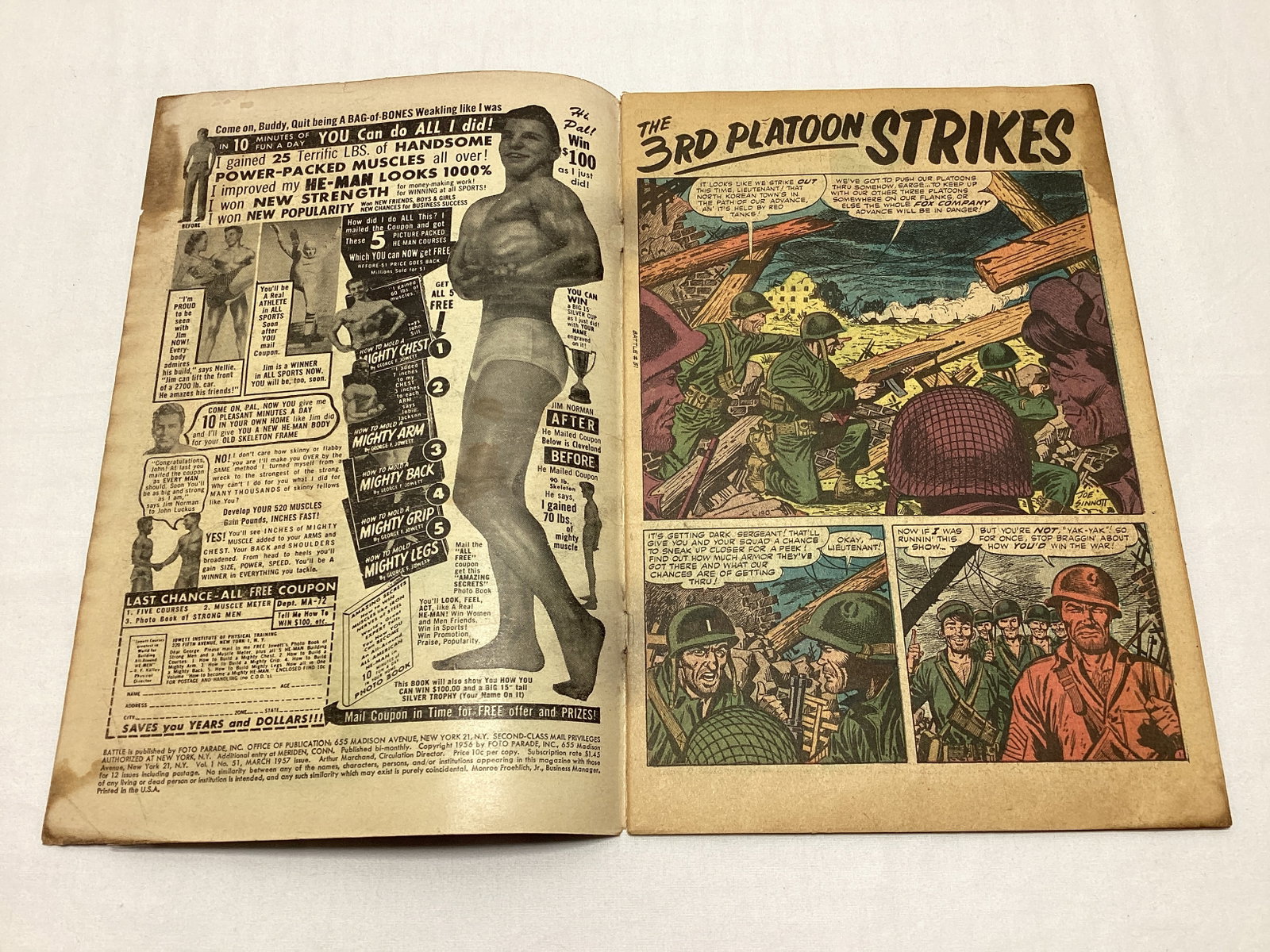 Battle 51 Atlas War Comic Book - 6