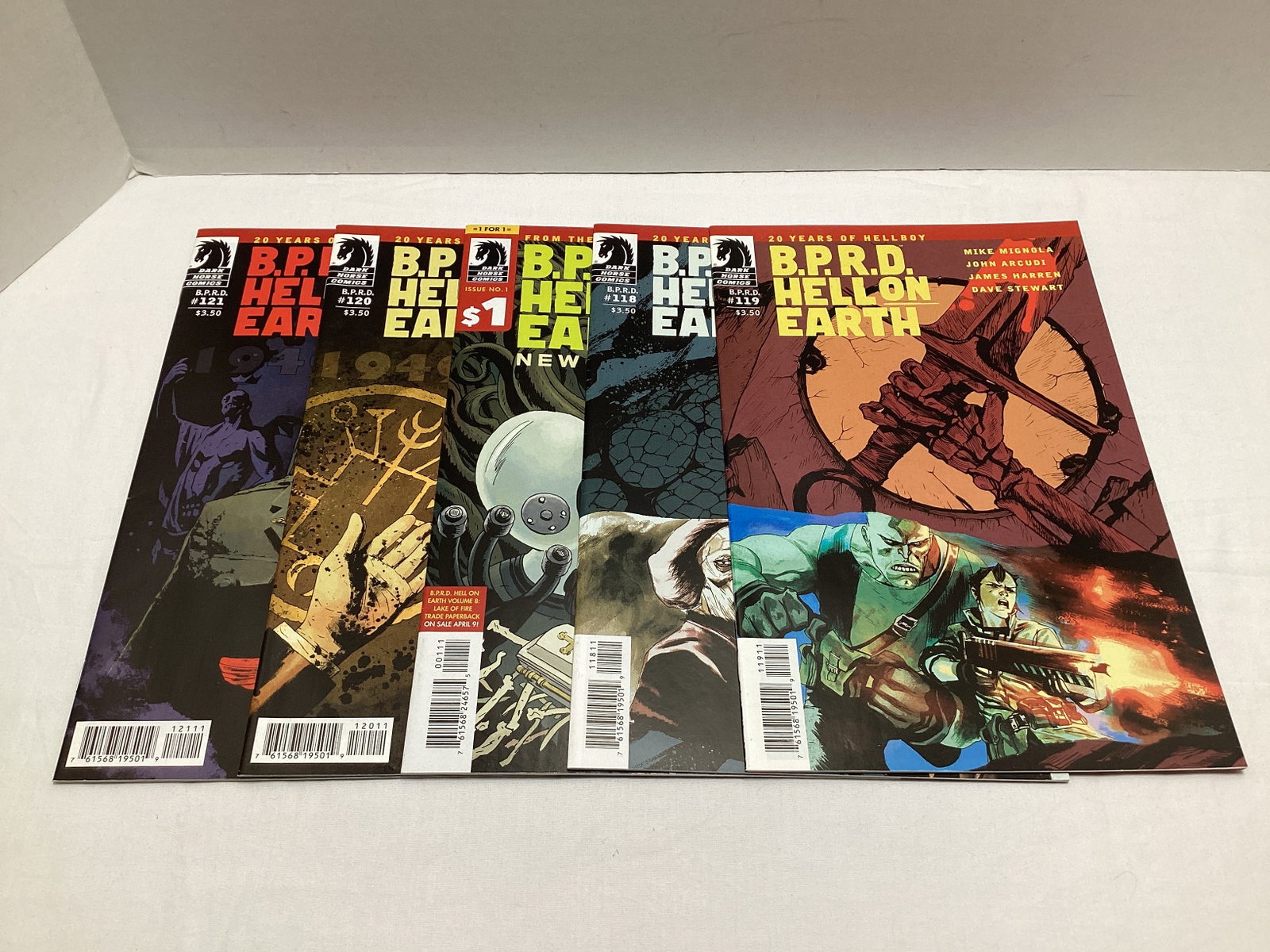 Five BPRD Hell on Earth Dark Horse Comic Books: .