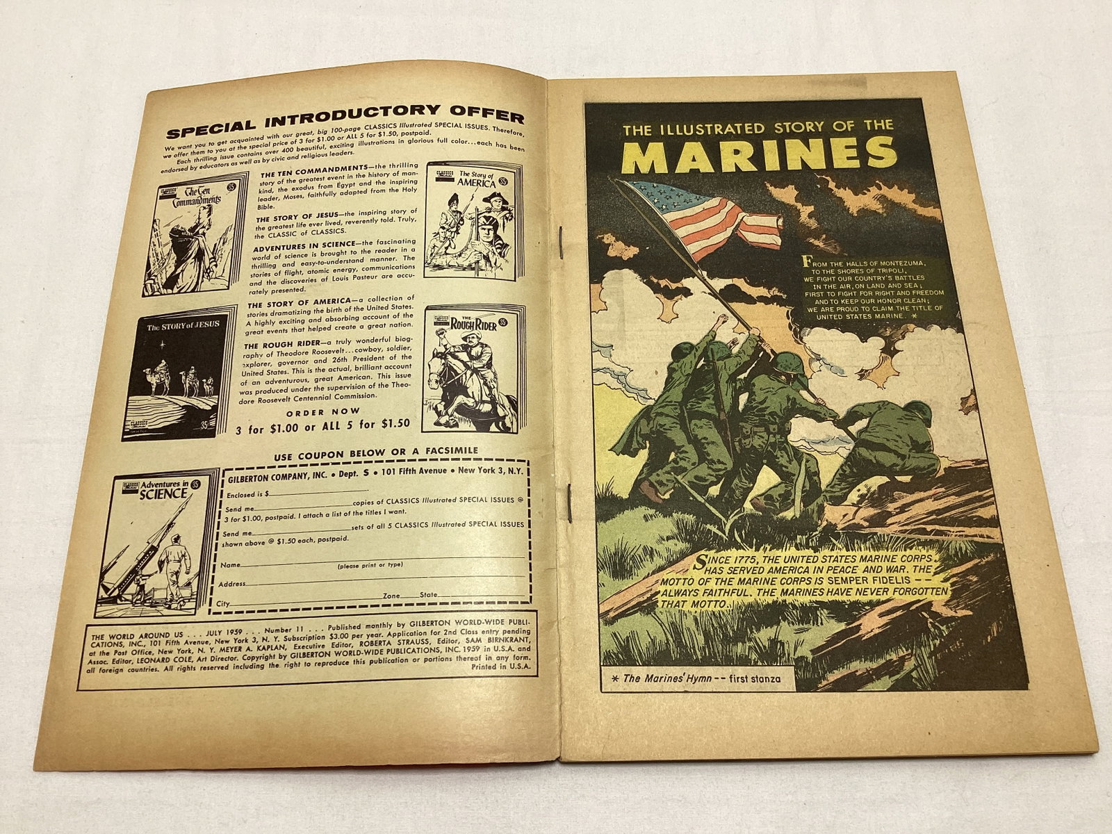 The World Around Us 11 The Marines Classics Illustrated Comic Book - 6