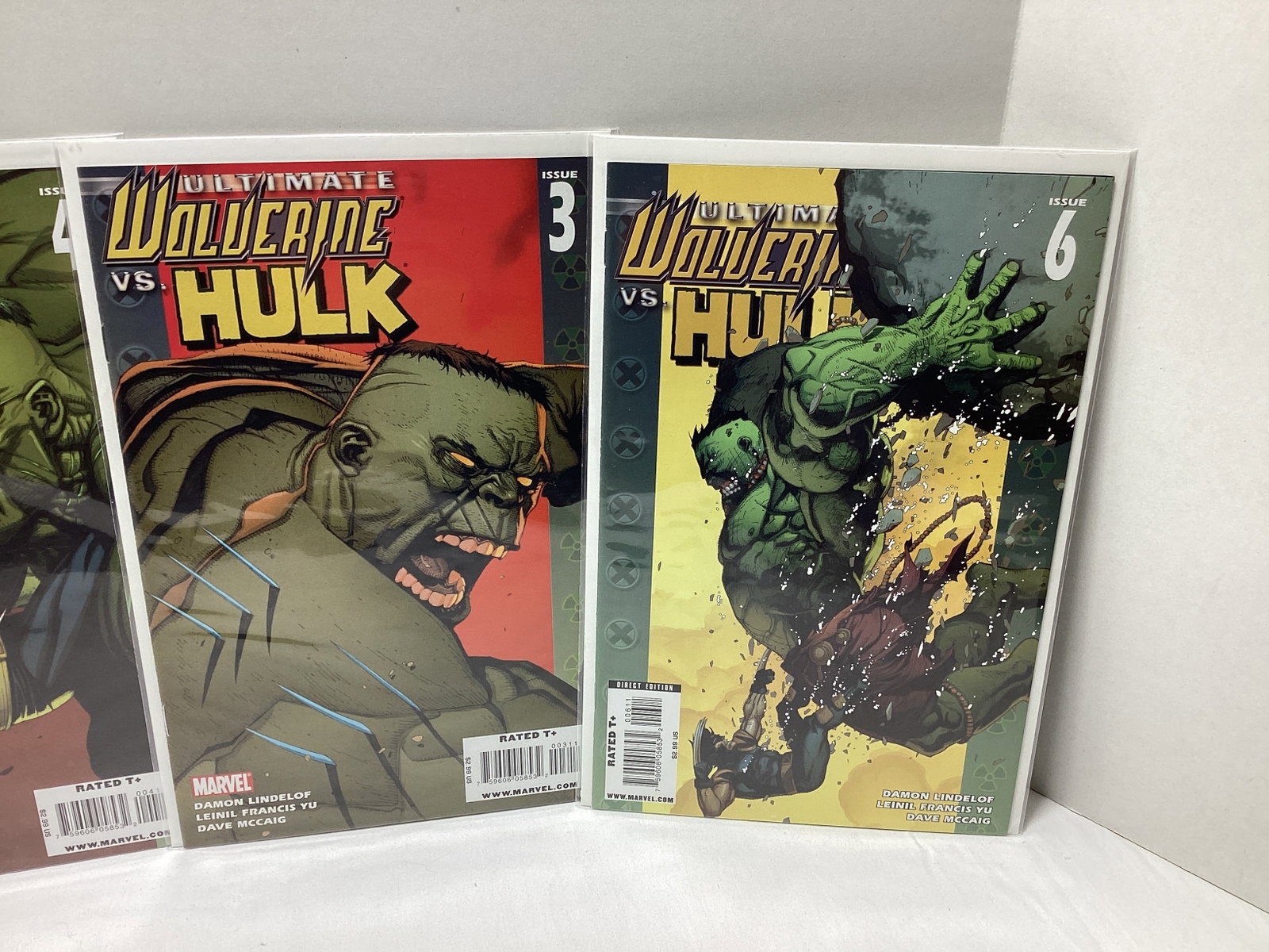 Four Hulk Marvel Comic Books - 2