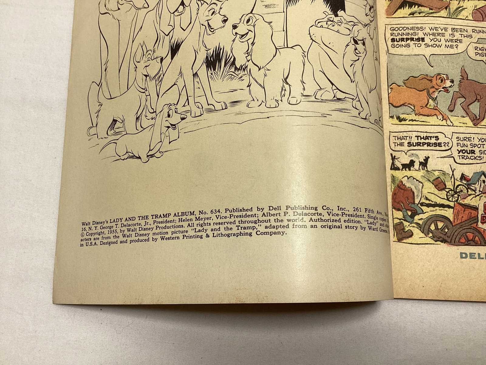Dell Four Color 634 Walt Disney's Lady and the Tramp Album Comic Book - 7