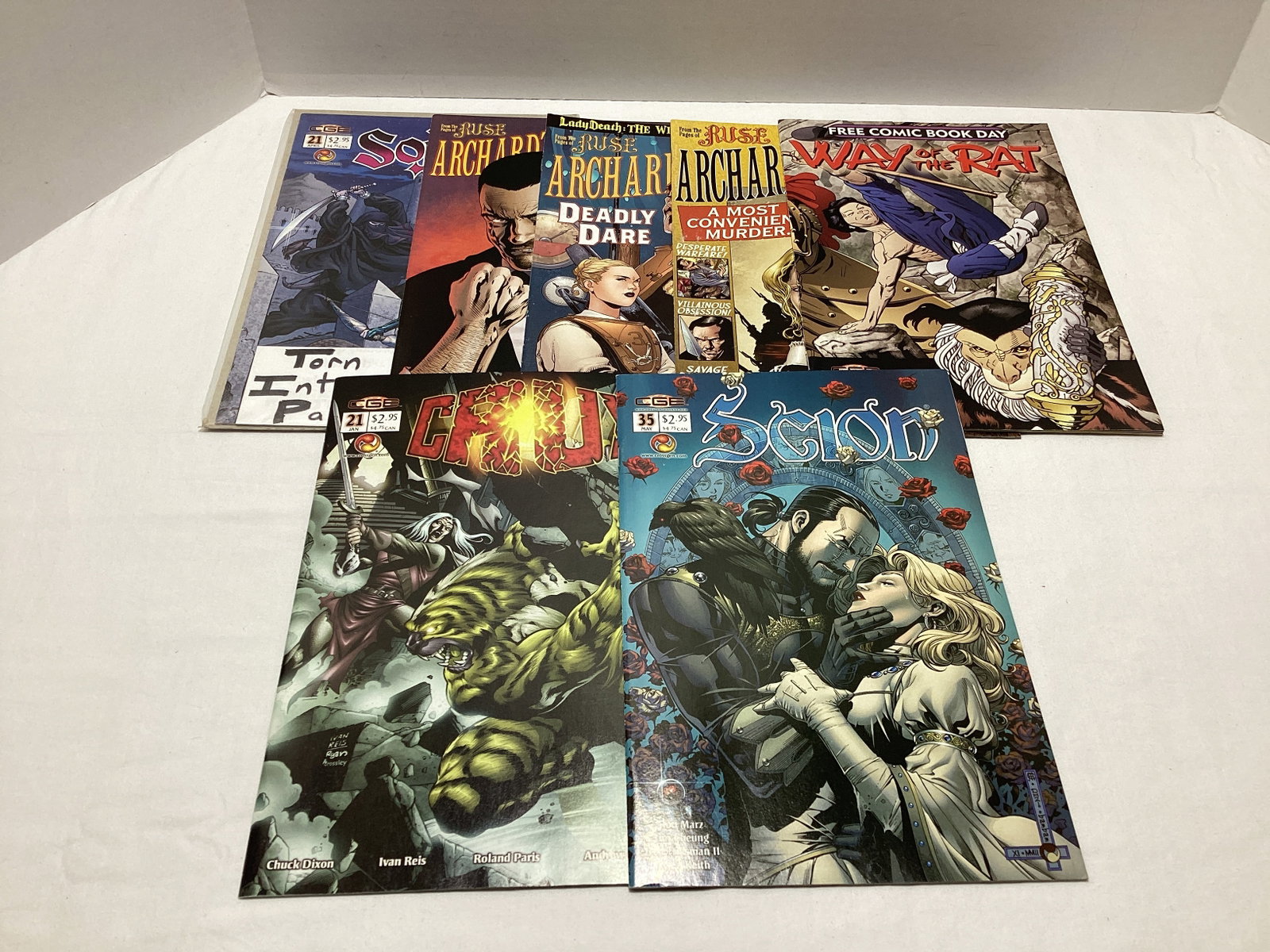 Seven CrossGen Comic Books: .