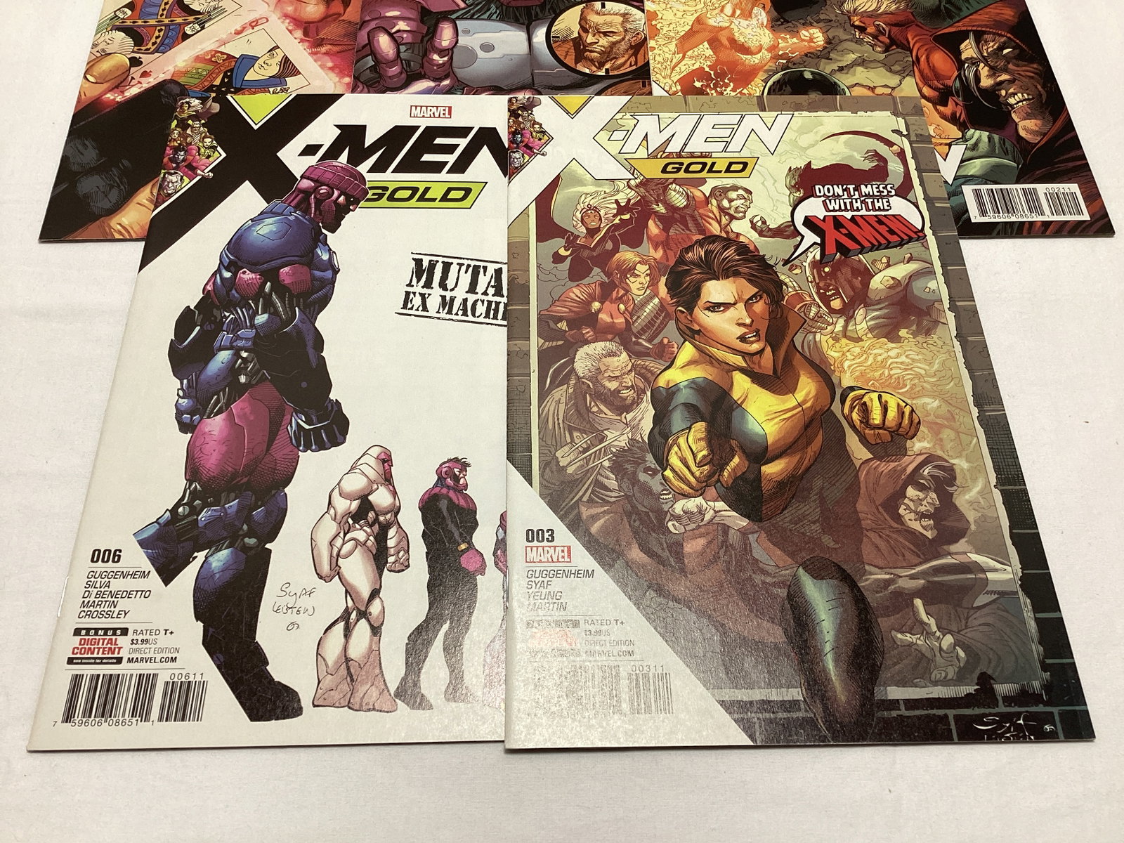 Five X-Men Gold Marvel Comic Books - 2