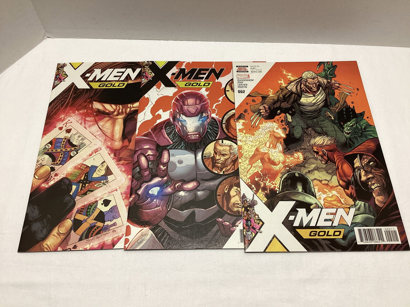 Five X-Men Gold Marvel Comic Books - 3