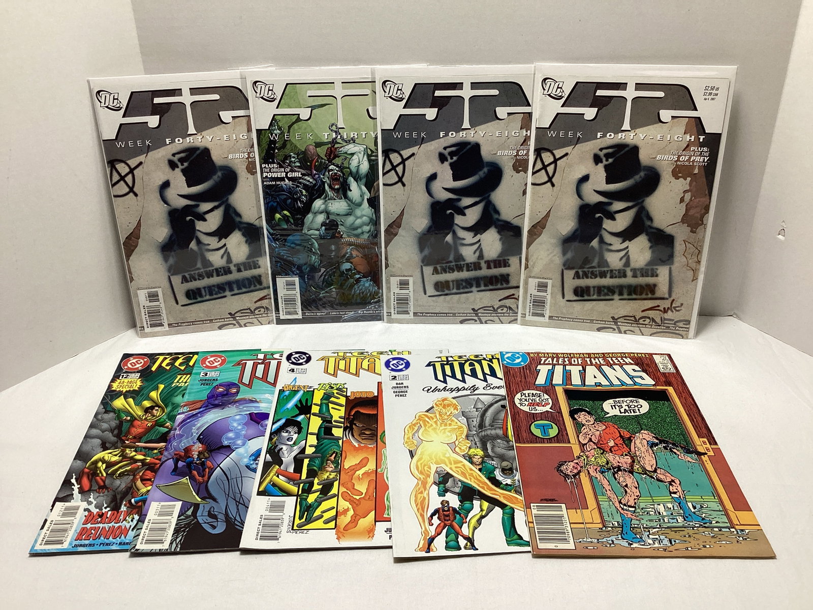 Nine DC Comic Books: .