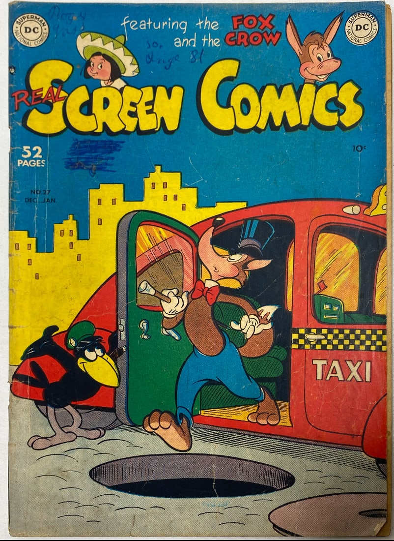 Real Screen Comics 27 DC Comic Book: 1949, Please Preview and see all photos for condition