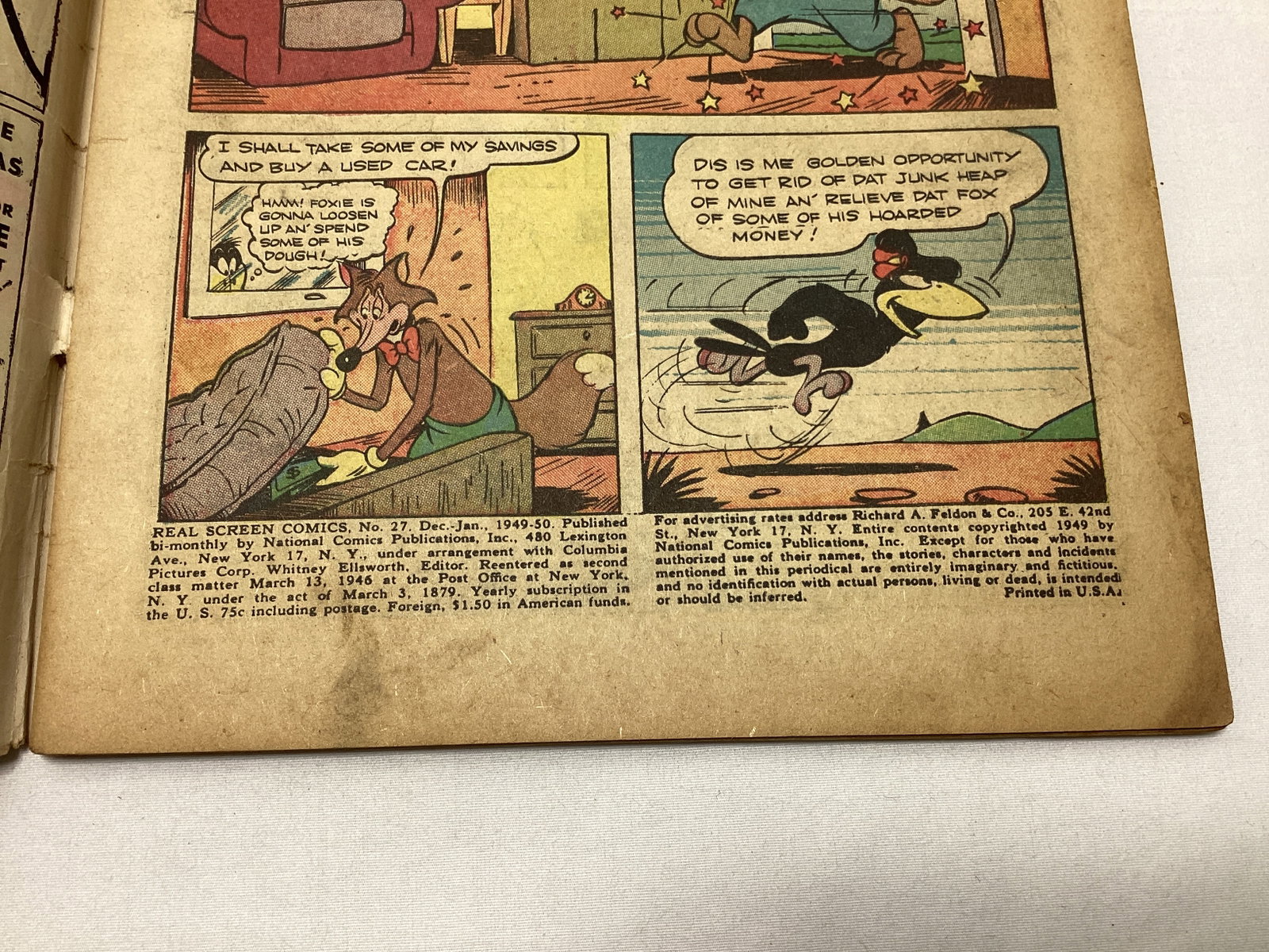 Real Screen Comics 27 DC Comic Book - 7