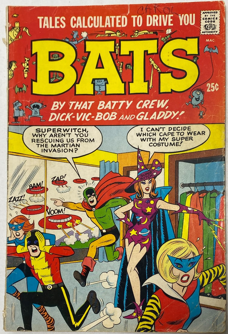 Tales Calculated to Drive You Bats 1 Comic Book: 1966, Please Preview and see all photos for condition