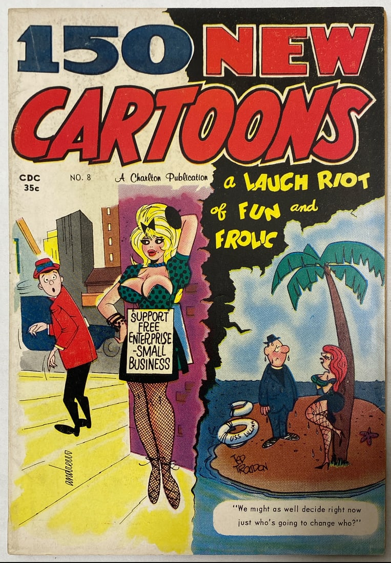 150 New Cartoons 8 Charlton Comic Book: 1965, Please Preview and see all photos for condition