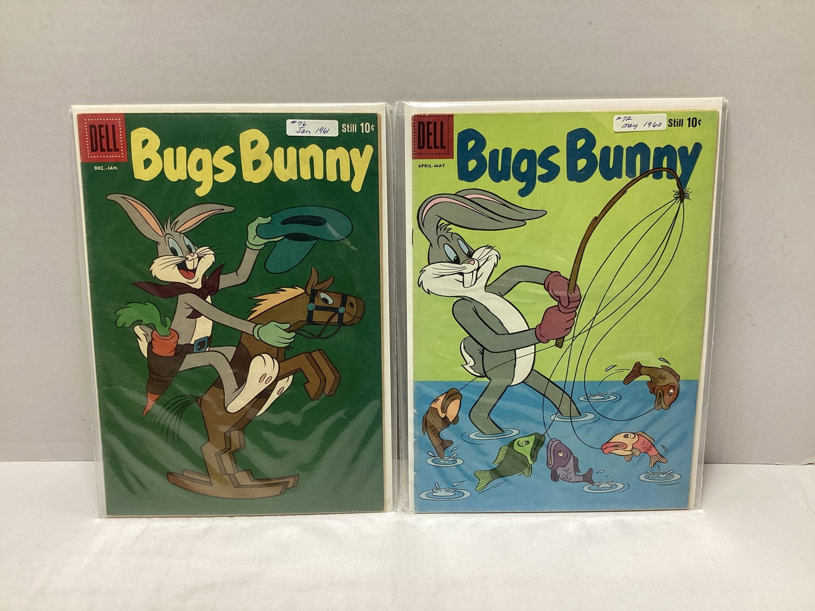 Bugs Bunny 72 and 76 Dell Looney Tunes Comic Books: .
