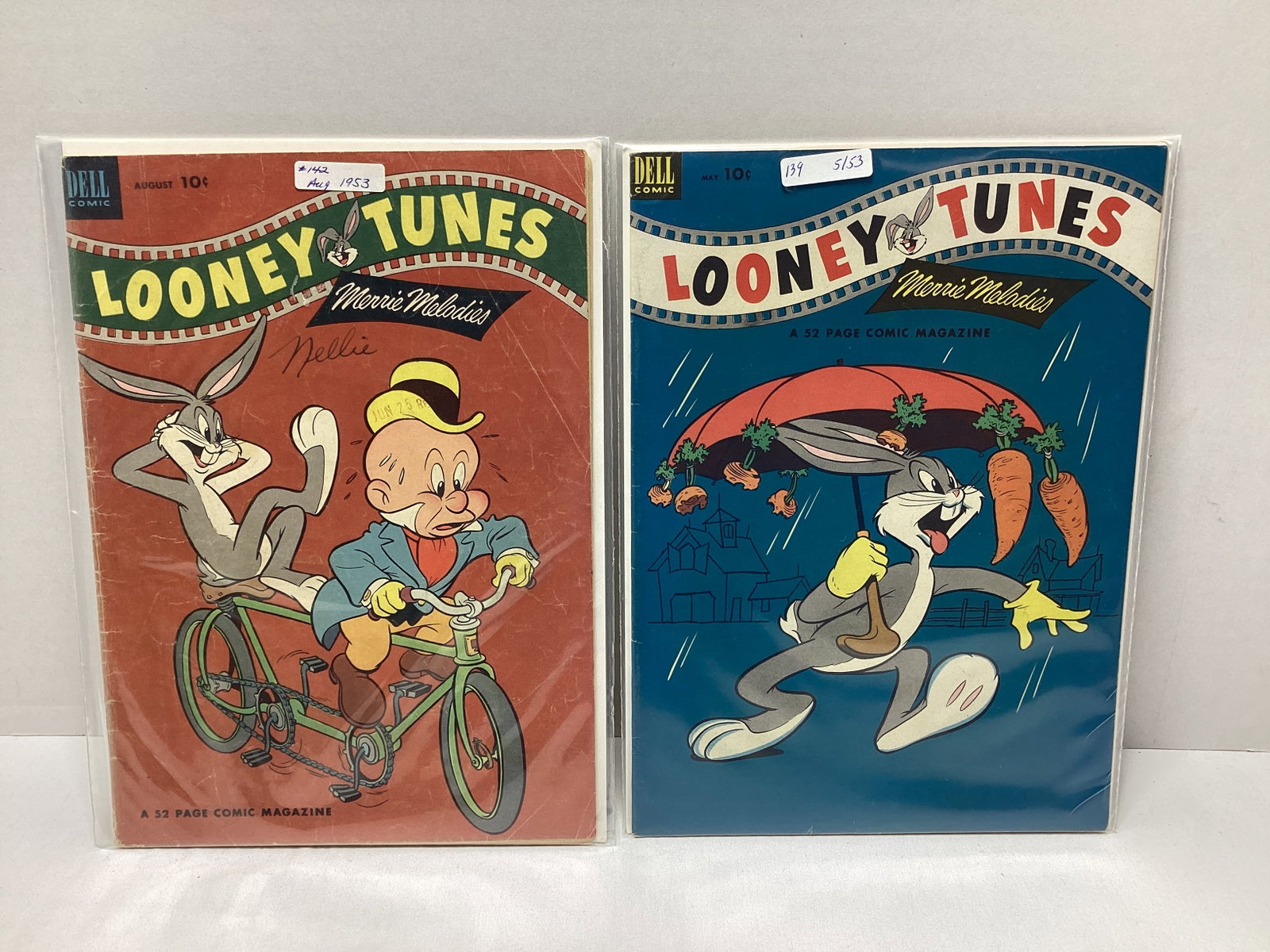 Looney Tunes Merrie Melodies 139 and 142 Dell Comic Books: .