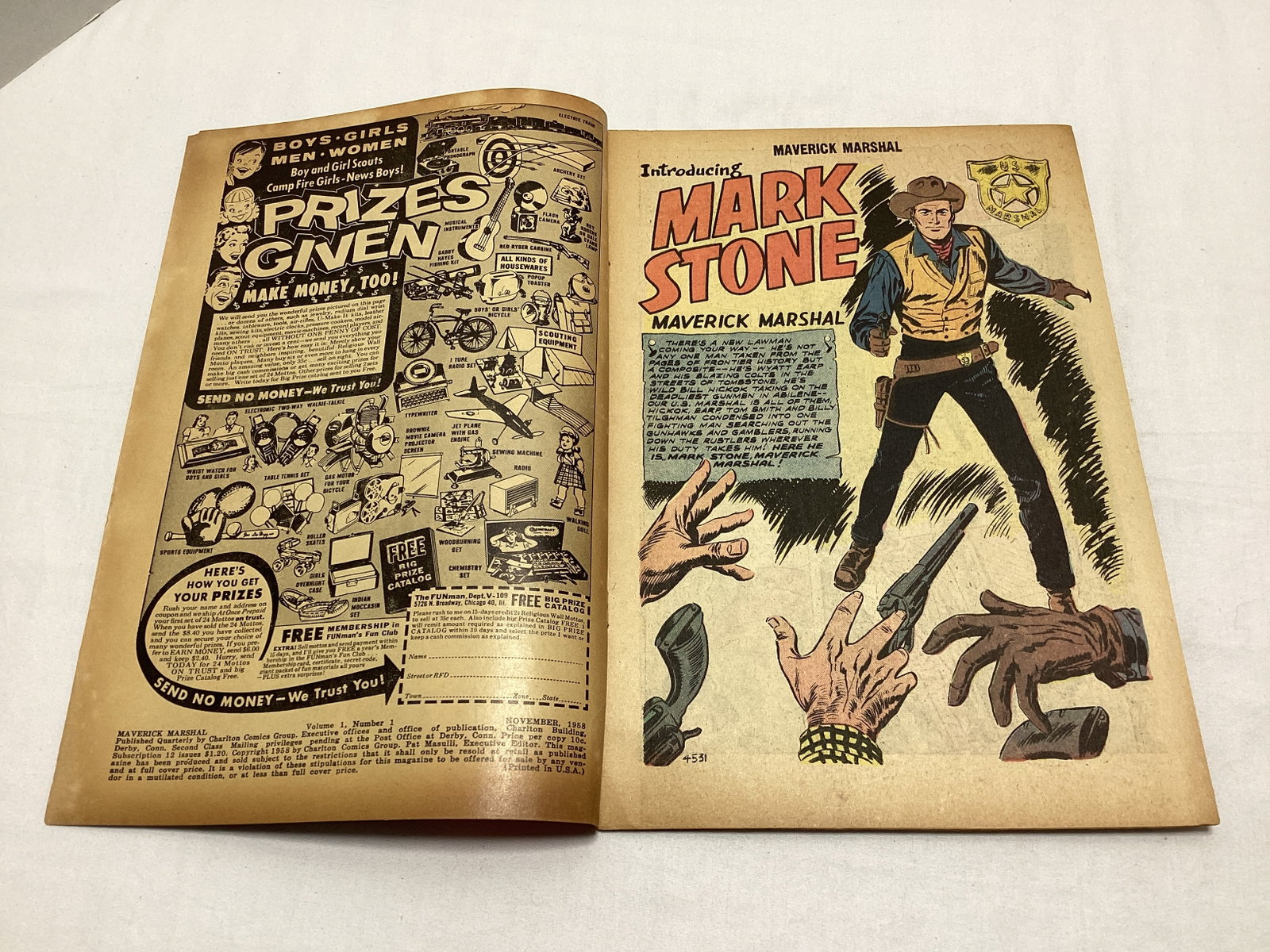 Maverick Marshal 1 Charlton Comic Book - 6