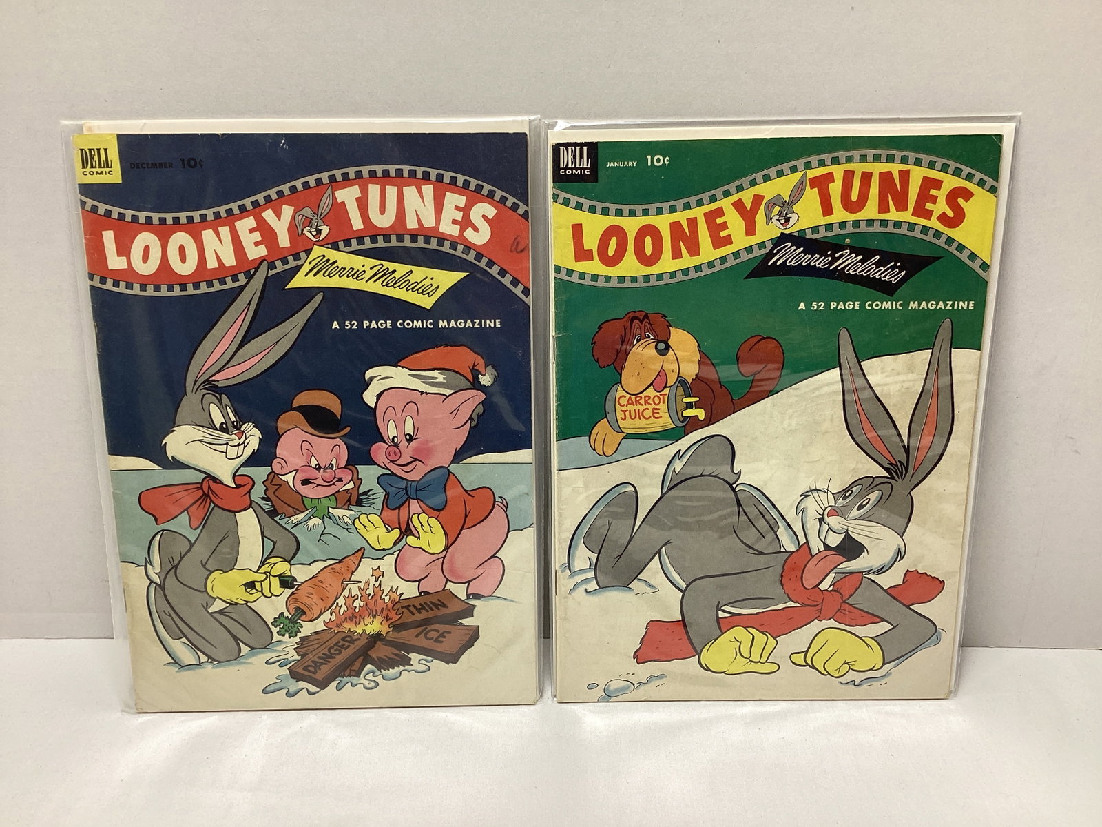 Looney Tunes Merrie Melodies 134 and 135 Dell Comic Books: .