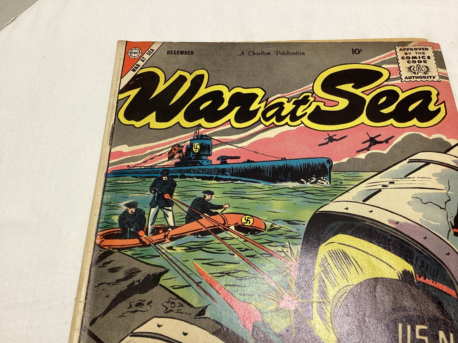 War at Sea 28 Charlton Comic Book - 2