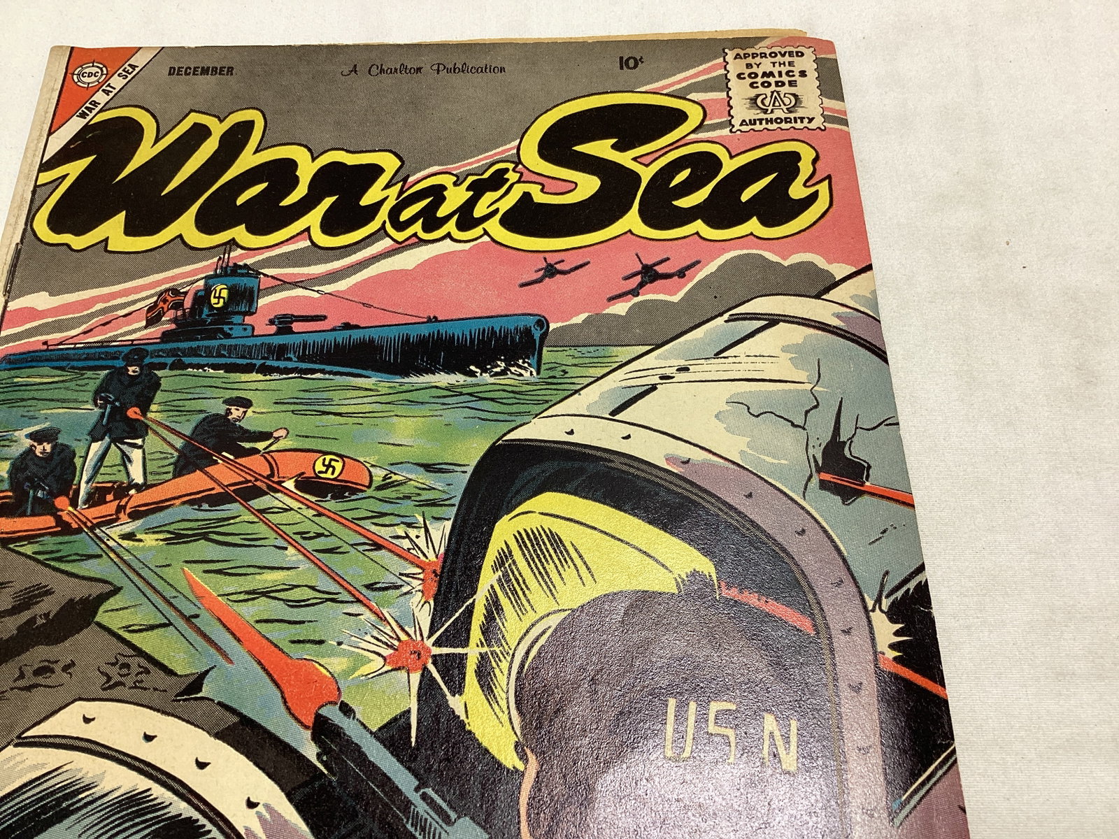 War at Sea 28 Charlton Comic Book - 3