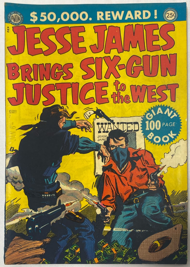 Jesse James Brings Six-Gun Justice to the West Avon Comic Book (1 of 8)
