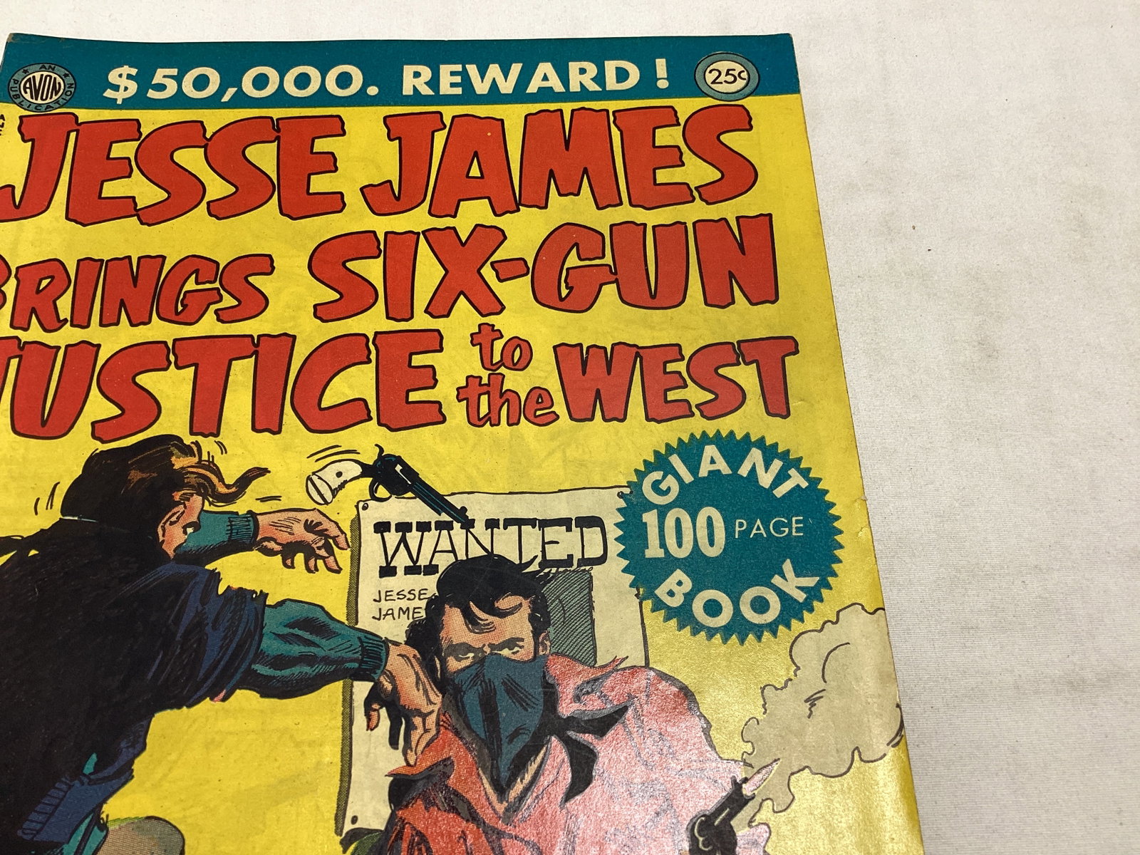 Jesse James Brings Six-Gun Justice to the West Avon Comic Book - 3