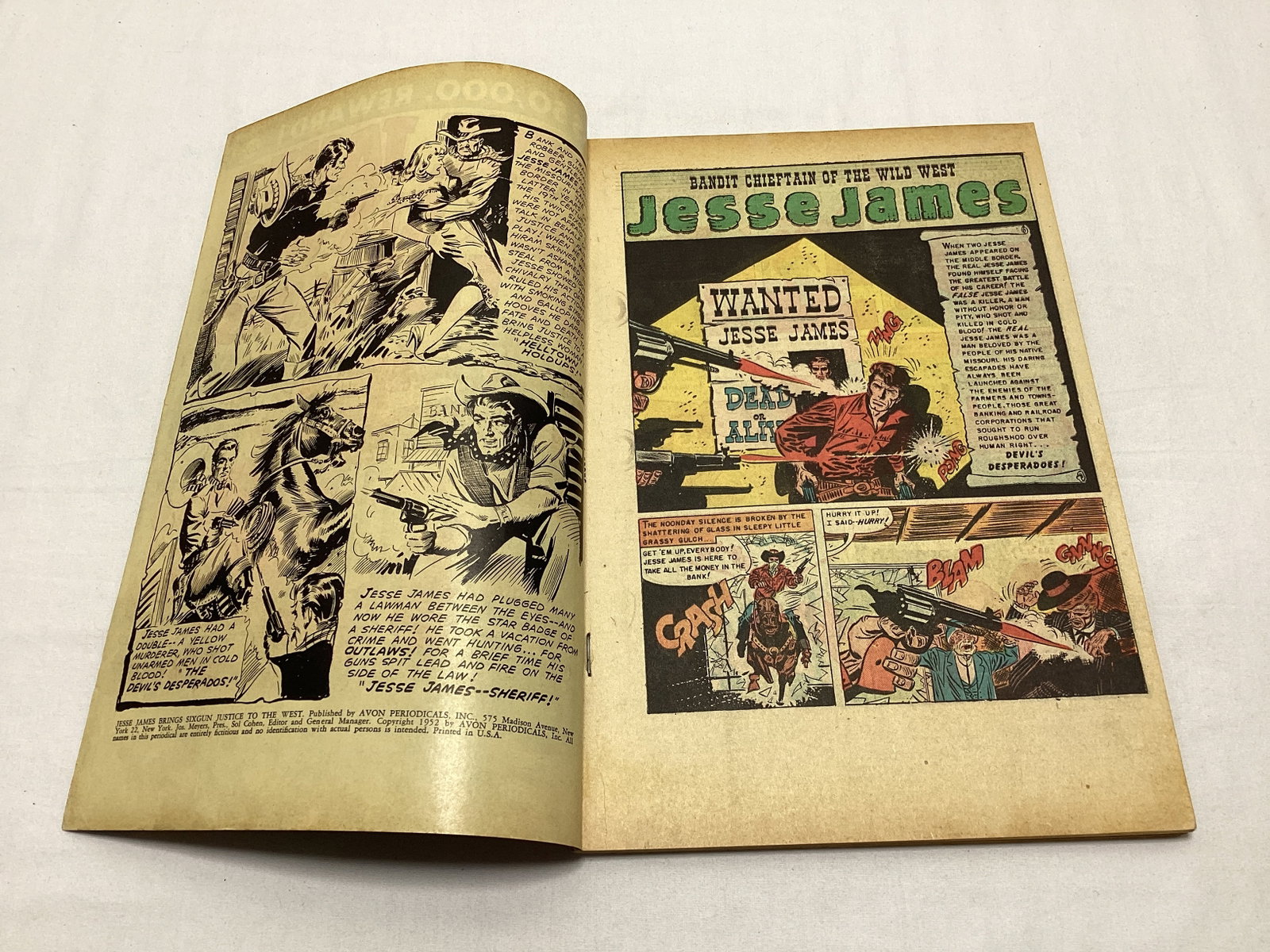 Jesse James Brings Six-Gun Justice to the West Avon Comic Book - 6