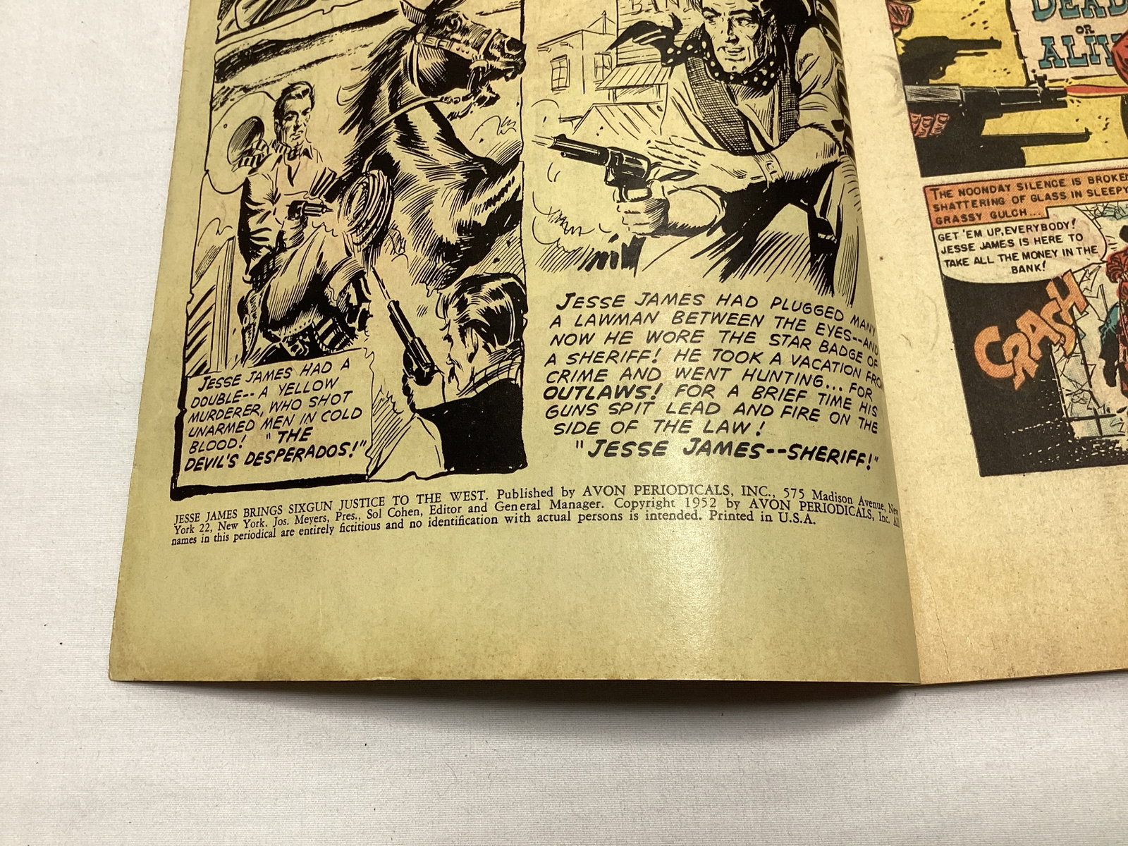 Jesse James Brings Six-Gun Justice to the West Avon Comic Book - 7