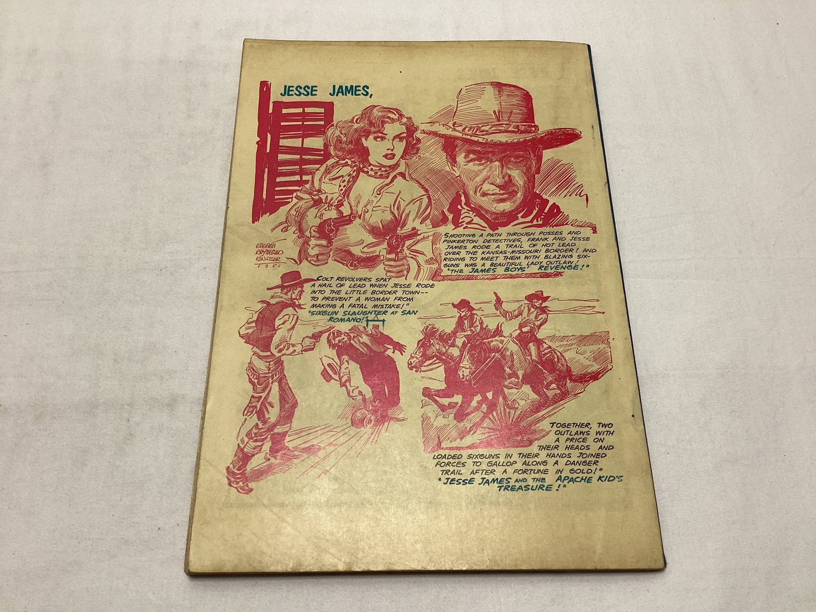 Jesse James Brings Six-Gun Justice to the West Avon Comic Book - 8