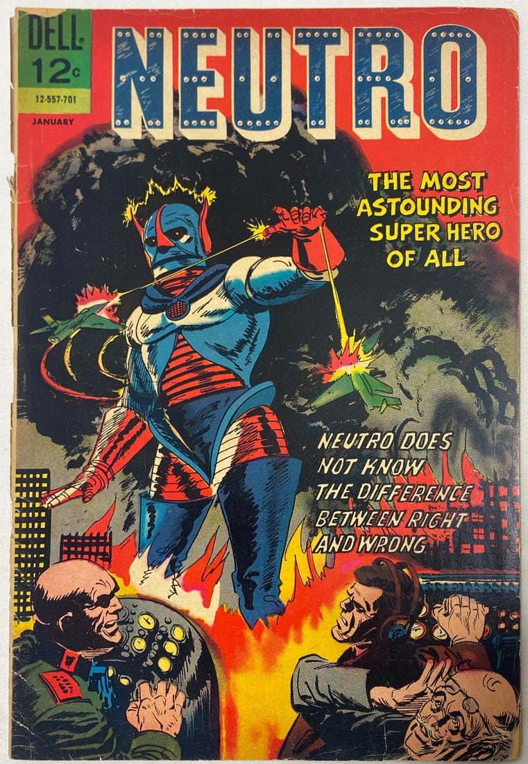 Neutro 1 Dell Comic Book: 1966, cover detached and almost fully split, Please Preview and see all photos for condition