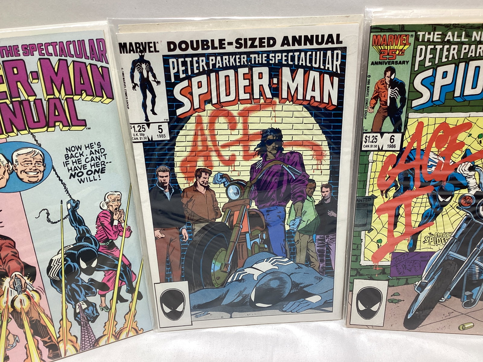 Four Peter Parker Spectacular Spider-Man Annual Comic Books - 4