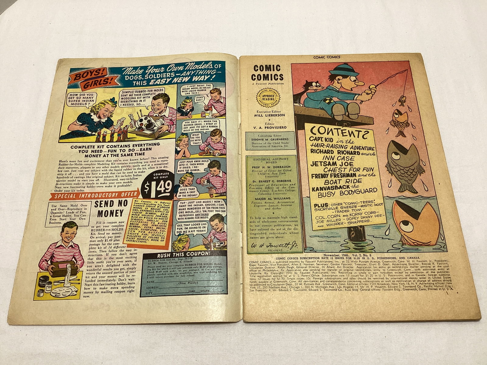 Comic Comics 8 Fawcett Comic Book - 6