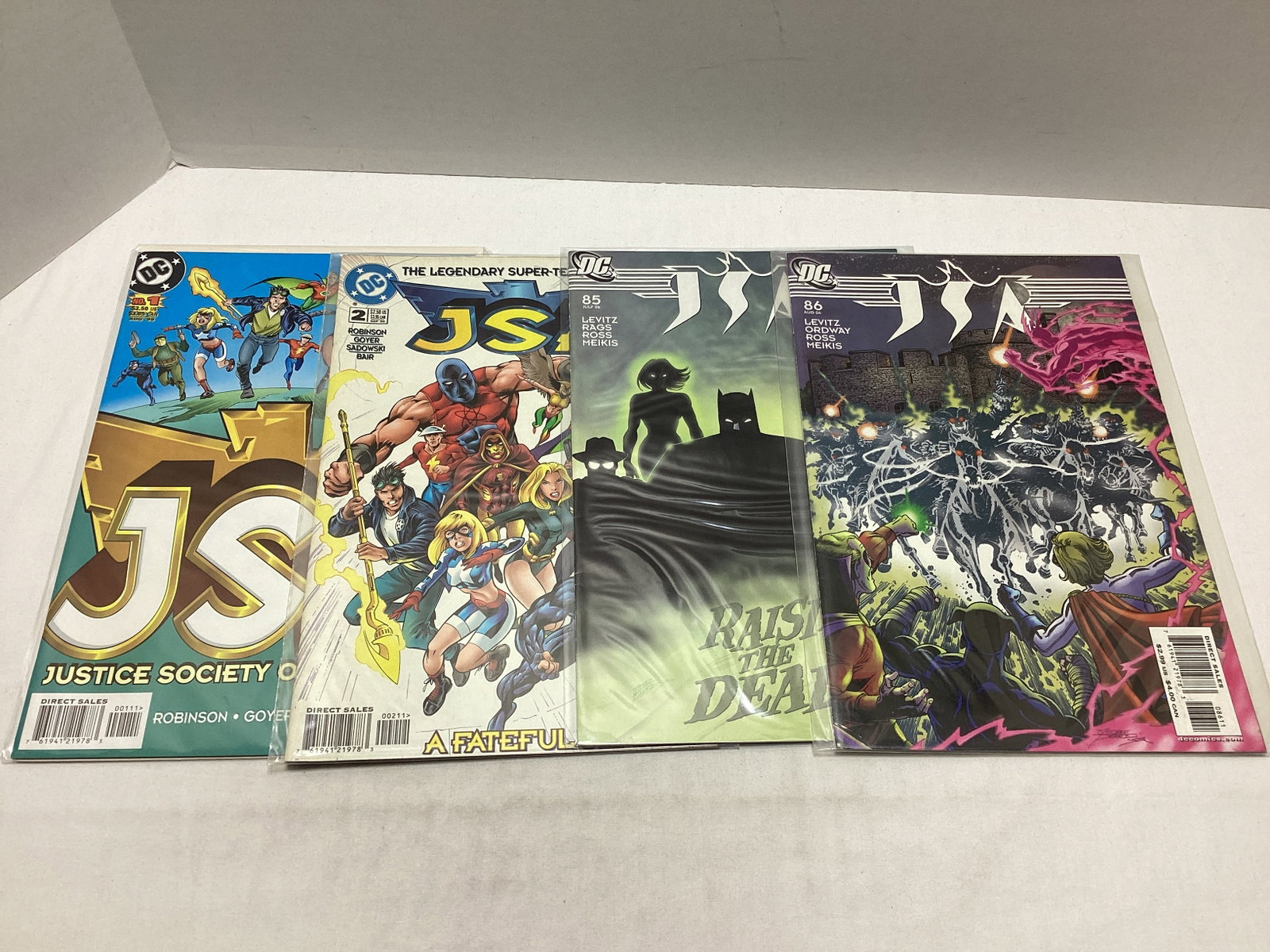 Four JSA DC Comic Books: .