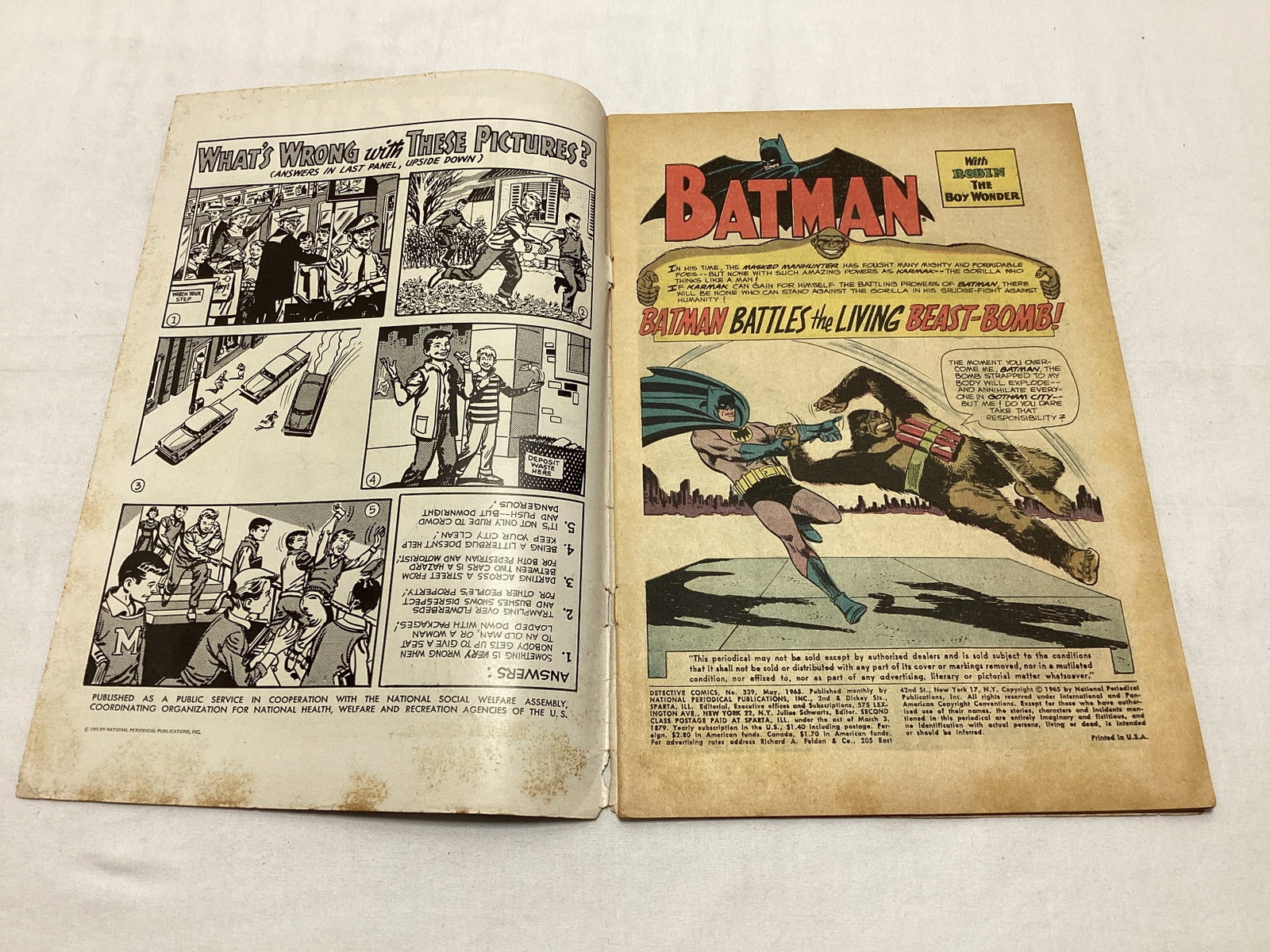 Detective Comics 339 DC Batman Comic Book - 6
