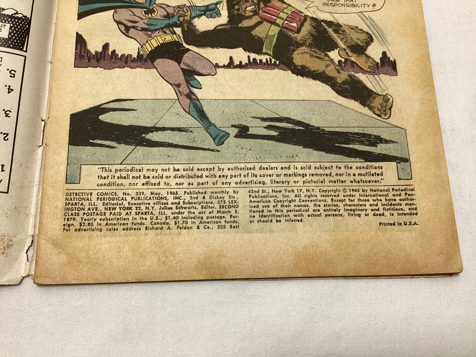 Detective Comics 339 DC Batman Comic Book - 7
