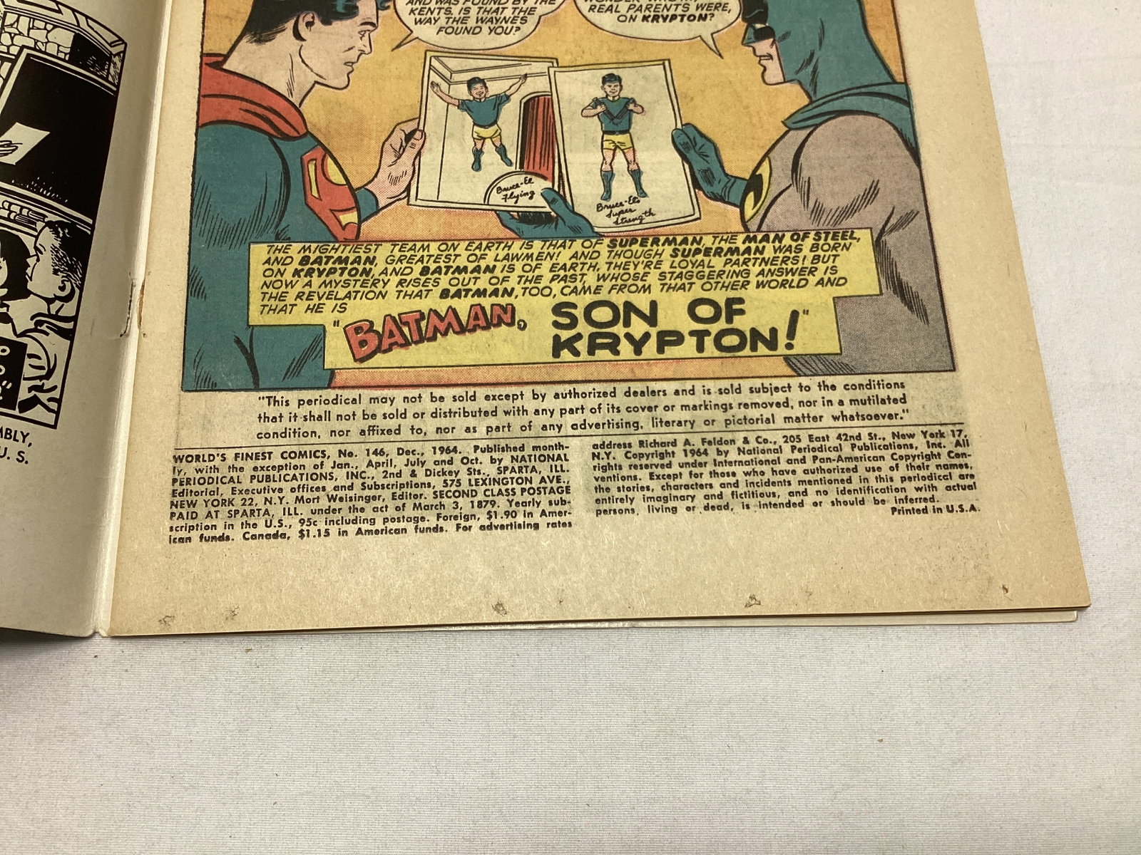 World's Finest Comics 146 DC Superman Batman Comic Book - 7