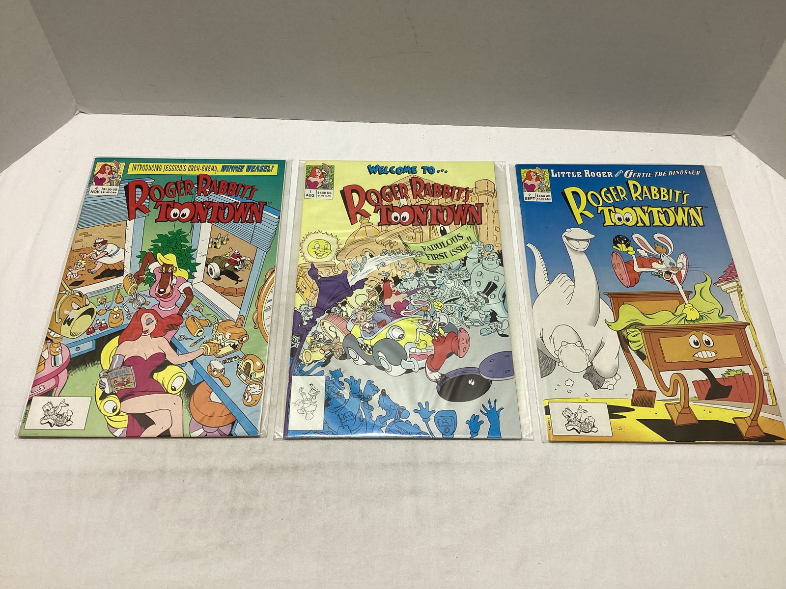 Three Roger Rabbit's Toontown Comic Books: .