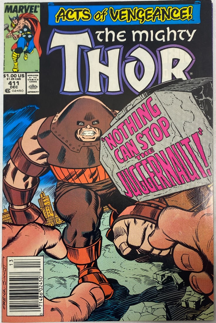 The Mighty Thor 411 Marvel Comic Book: 1989, Please Preview and see all photos for condition