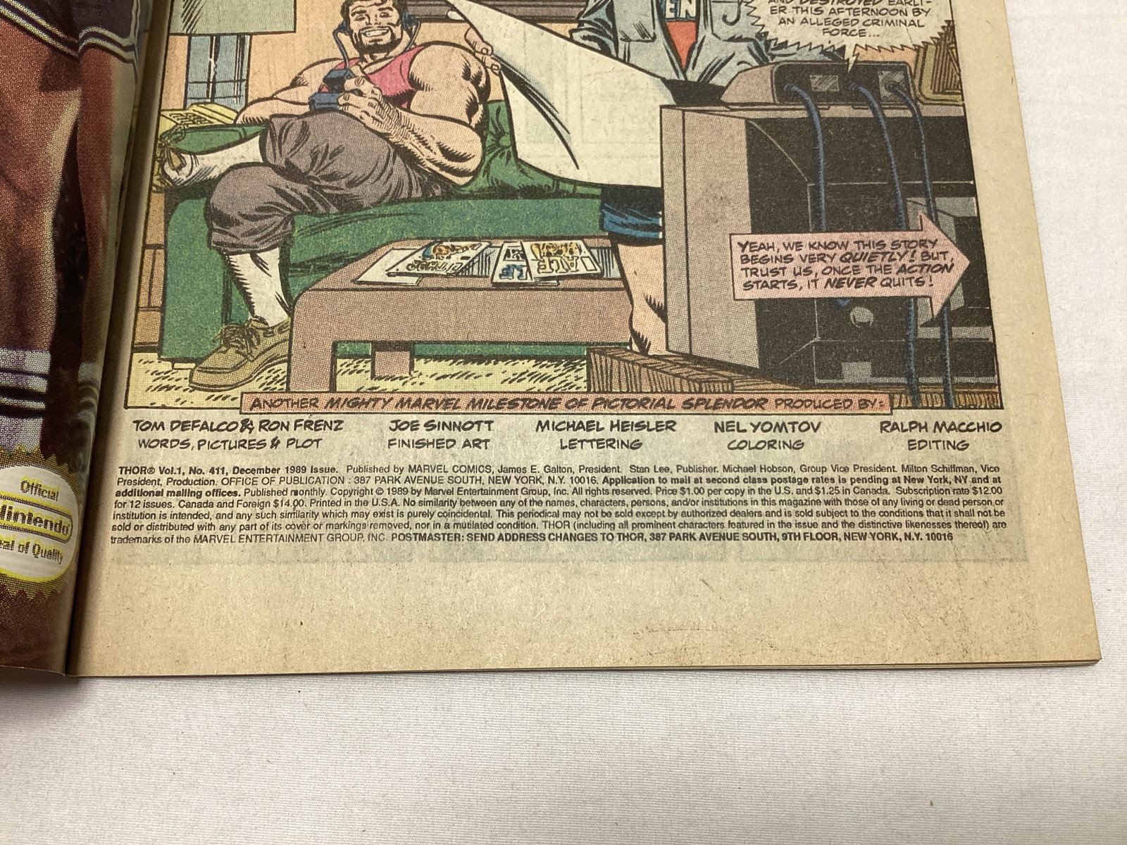 The Mighty Thor 411 Marvel Comic Book - 7