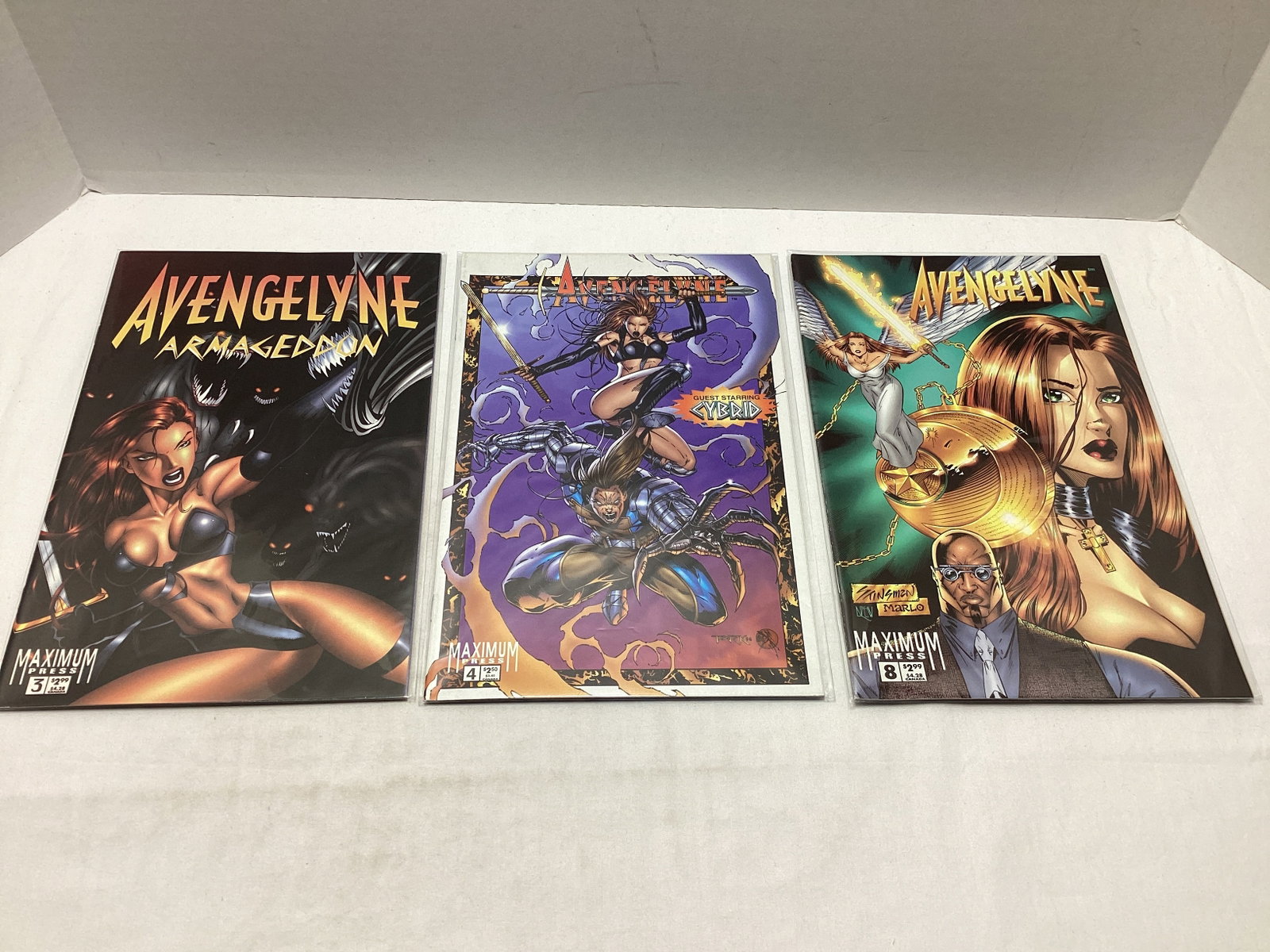 Three Avengelyne Comic Books: .