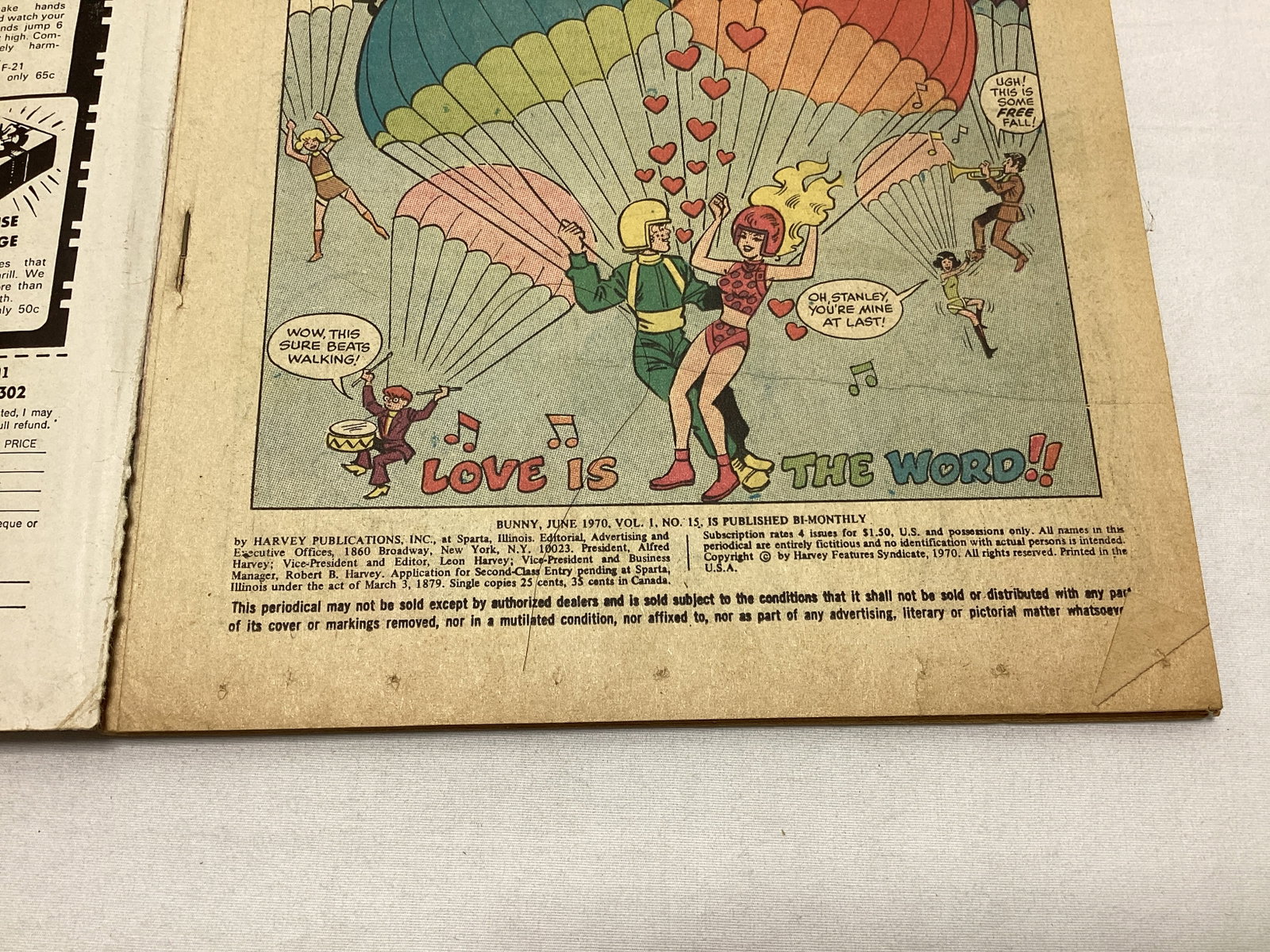 Bunny 15 Harvey Comic Book - 7