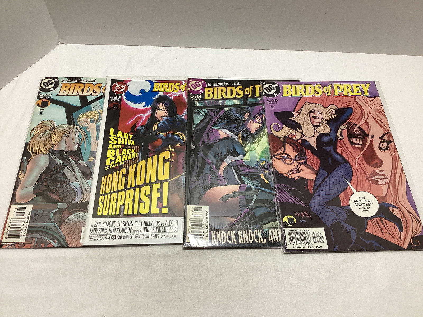 Four Birds of Prey DC Comic Books: .