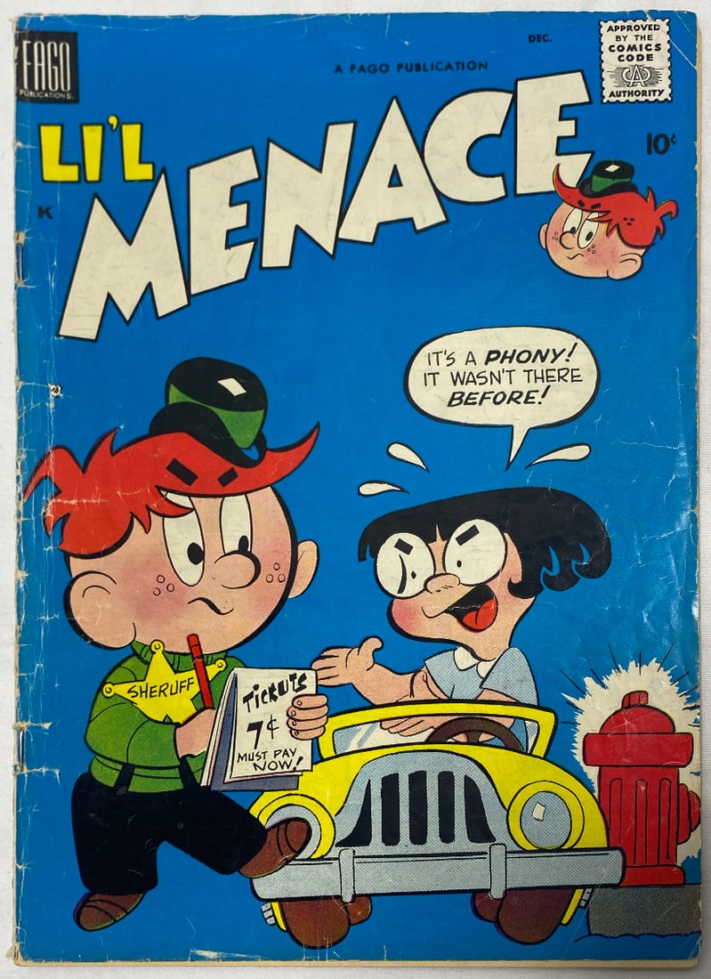 Li'l Menace 1 Fago Comic Book: 1958, Please Preview and see all photos for condition