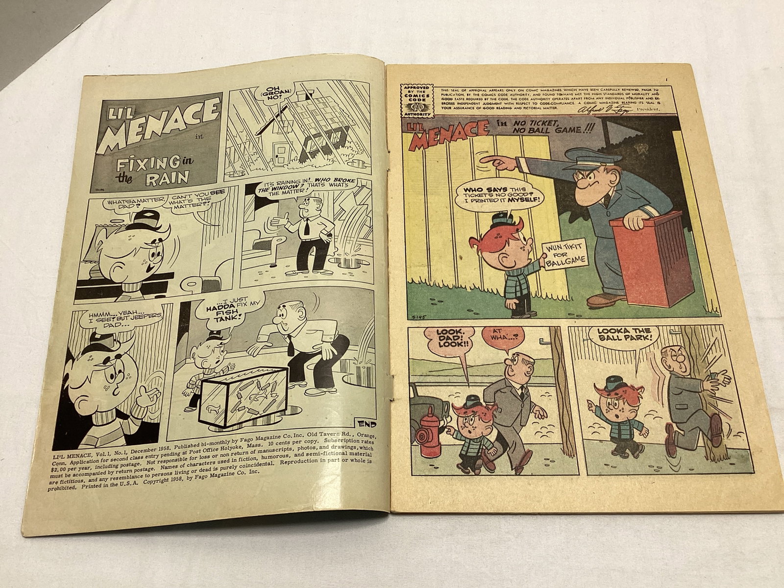 Li'l Menace 1 Fago Comic Book - 6